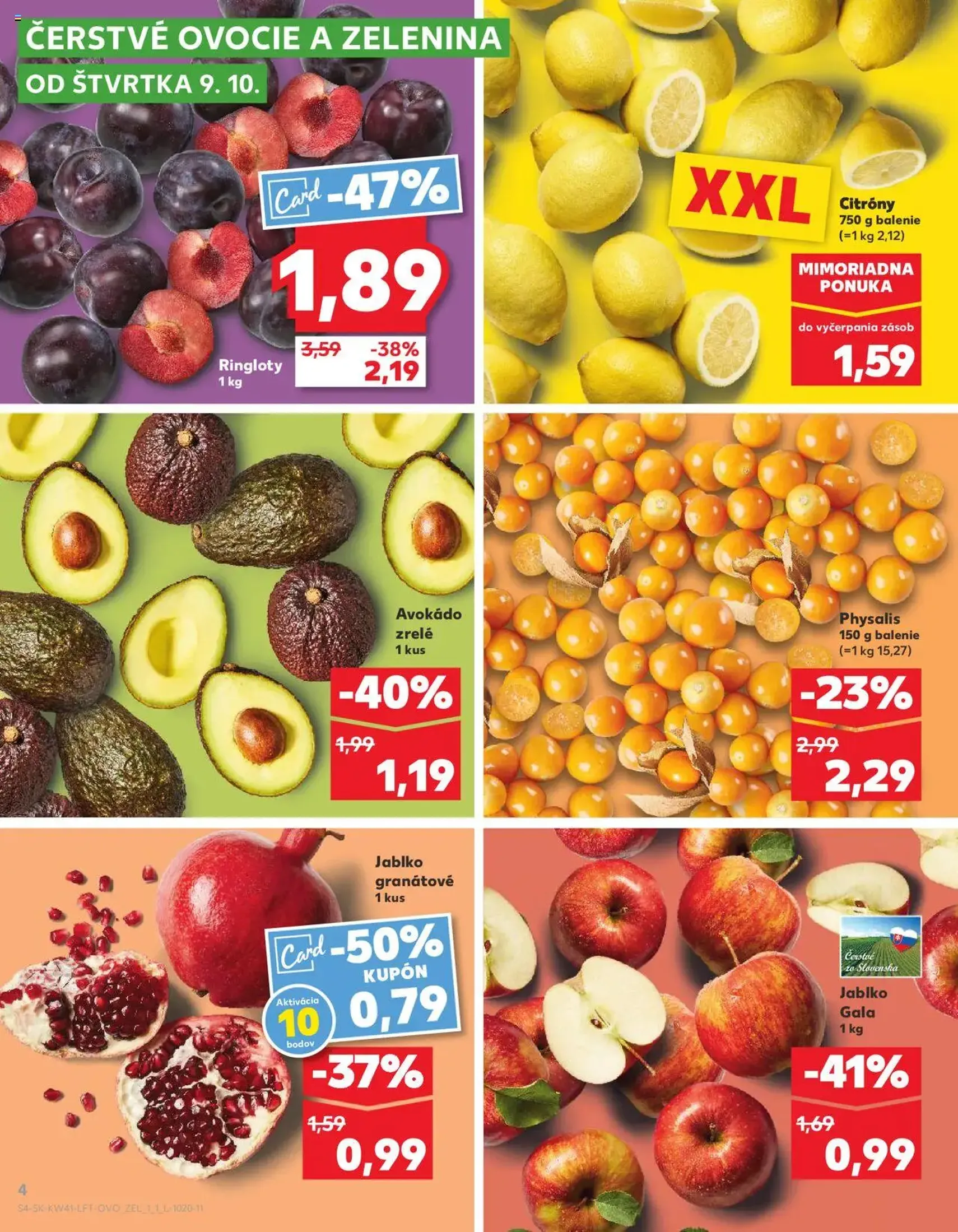 Kaufland SK Bratislava-Devínska Nová Ves - 2025.10.09. érvényes szórólap 4 oldal 80 oldalból