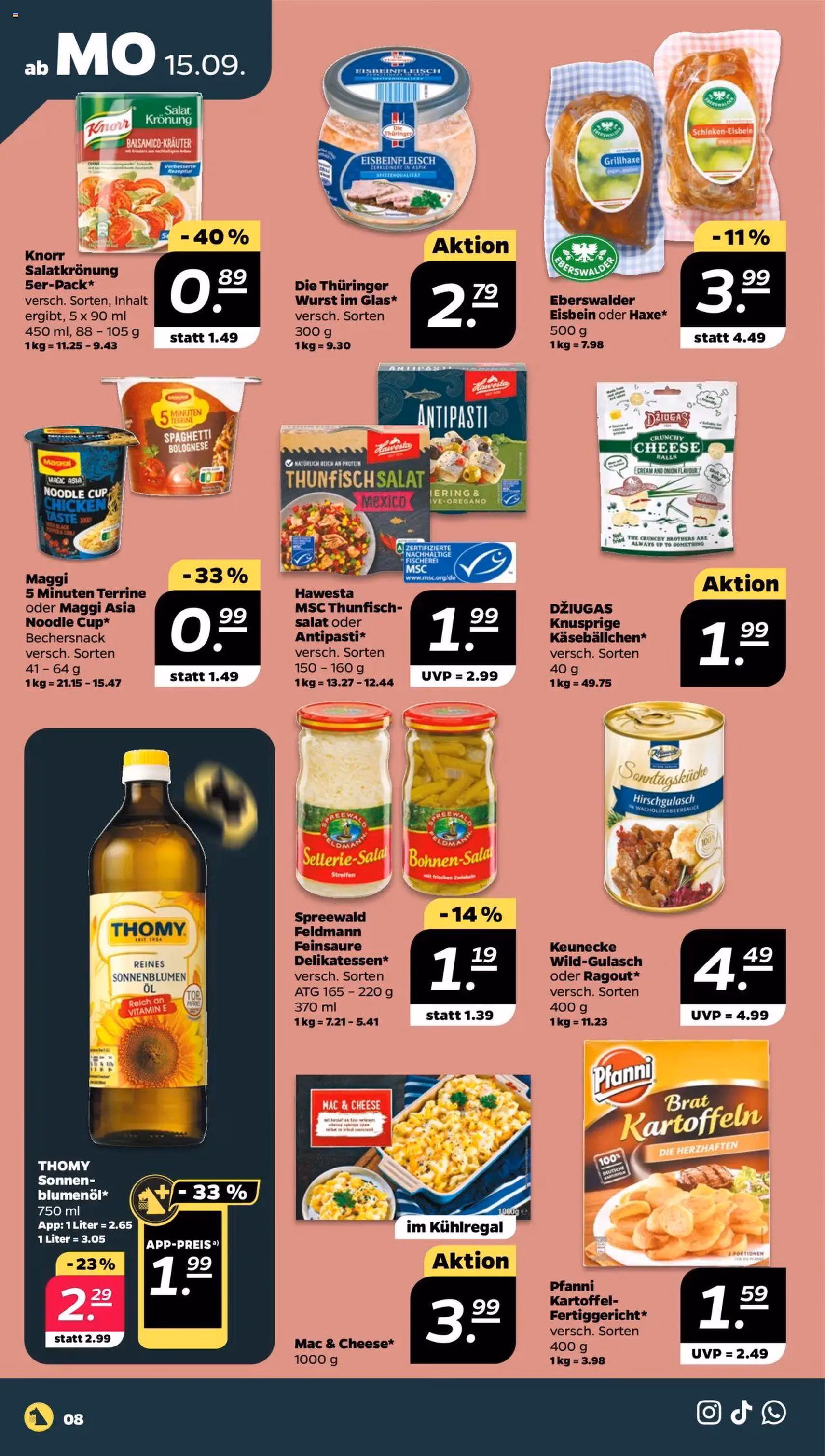 Netto Prospekt - Gültiger Prospekt ab 15.09.2025, Seite 8 von insgesamt 33 Netto Prospekt - Gültiger Prospekt ab 15.09.2025, Seite 8 von insgesamt 33
