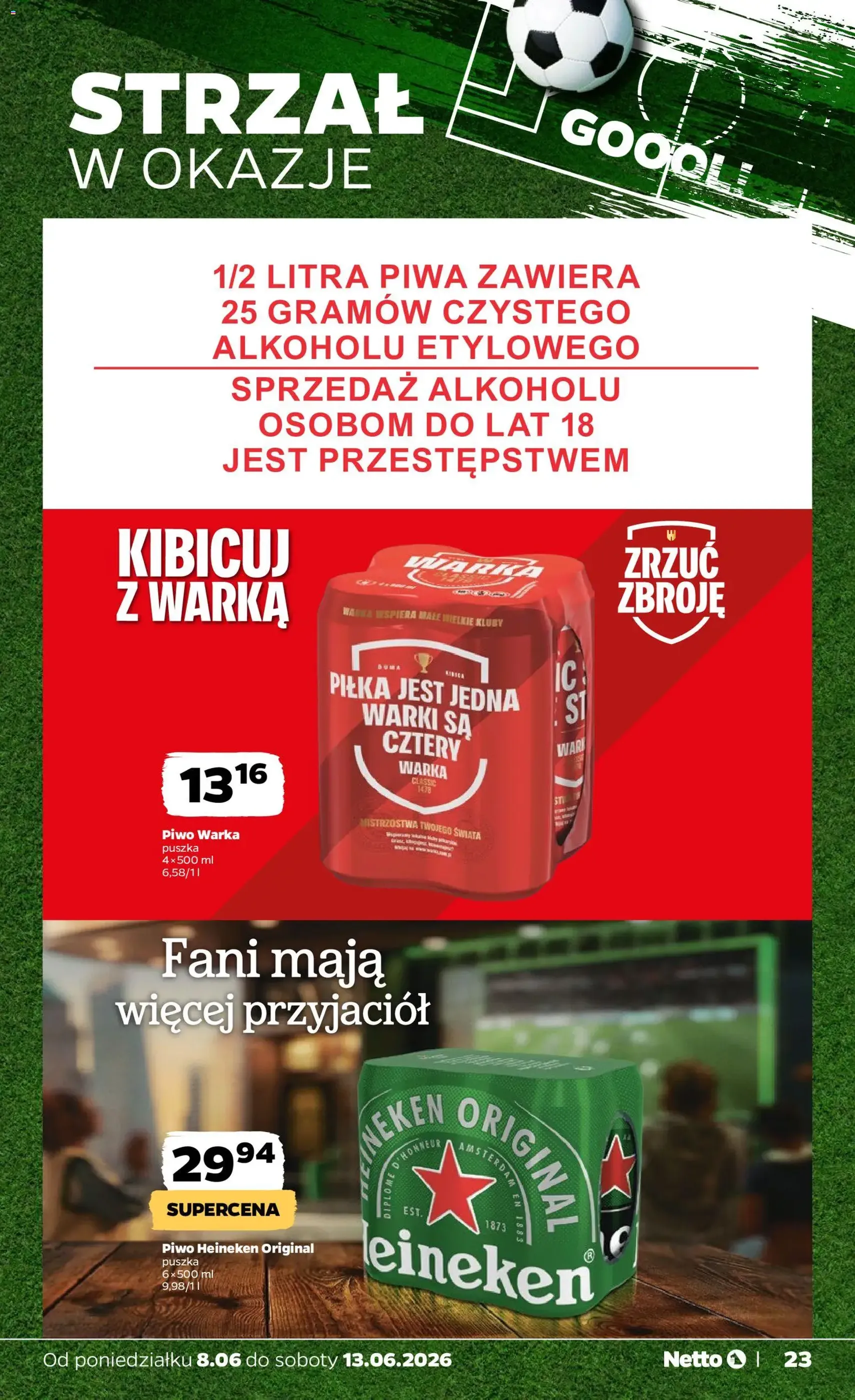 Netto gazetka od poniedziałku spożywcza - ważny gazetka od 08.06.2026 strona 23 z 41