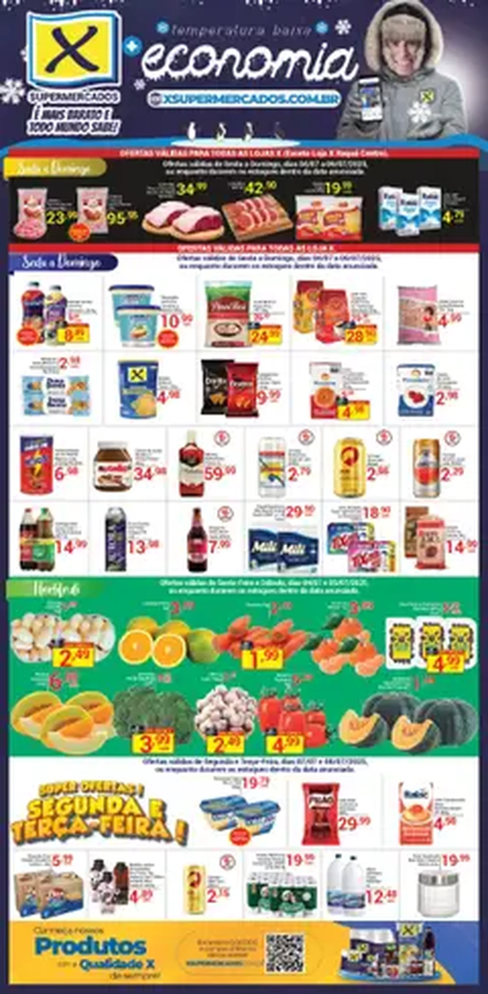 X Supermercados - Ofertas da semana - folheto válido a partir de 04/07/2025 página 1 de 1