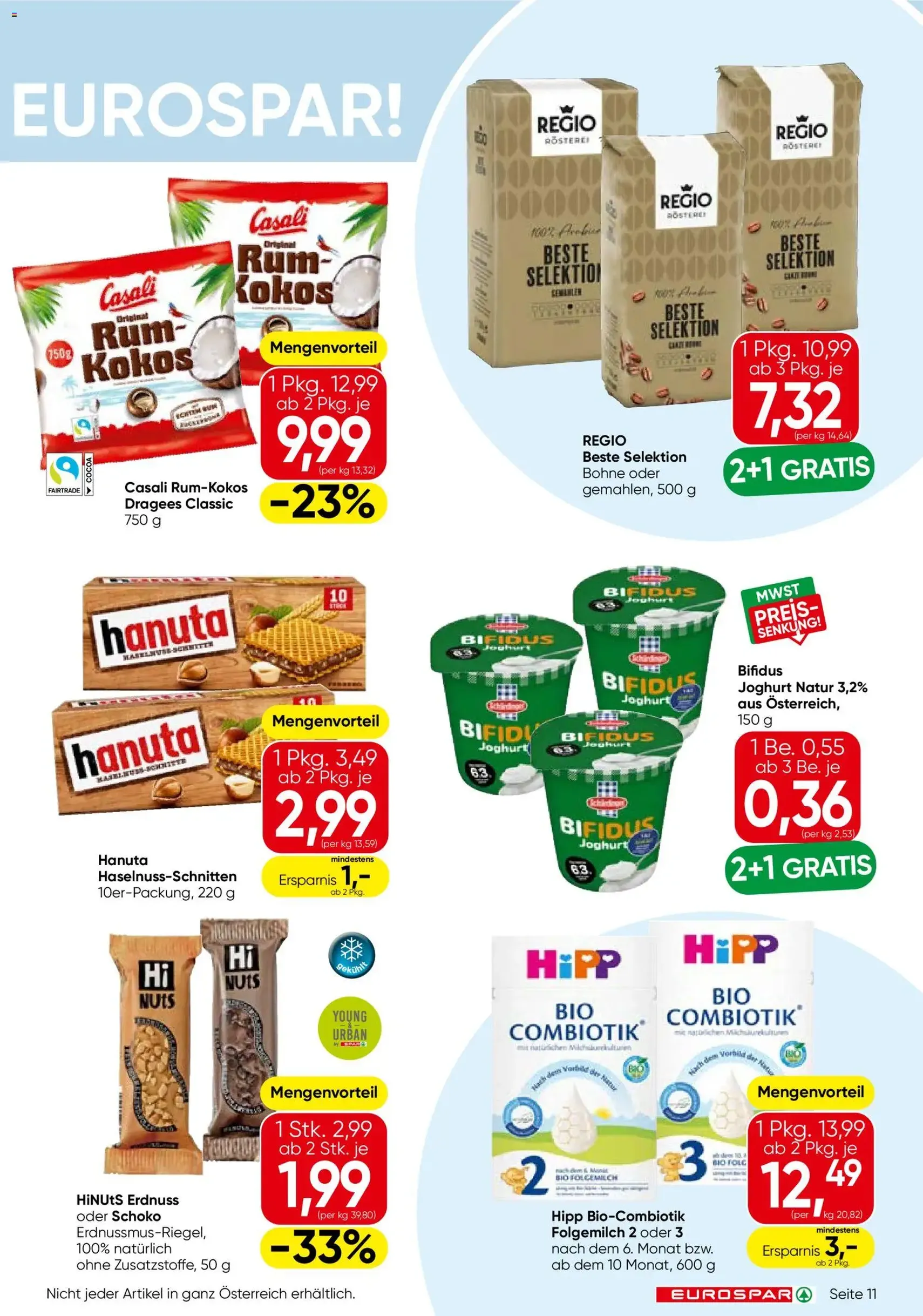 Eurospar Flugblatt - Gültiger Prospekt ab 13.08.2026, Seite 11 von insgesamt 16