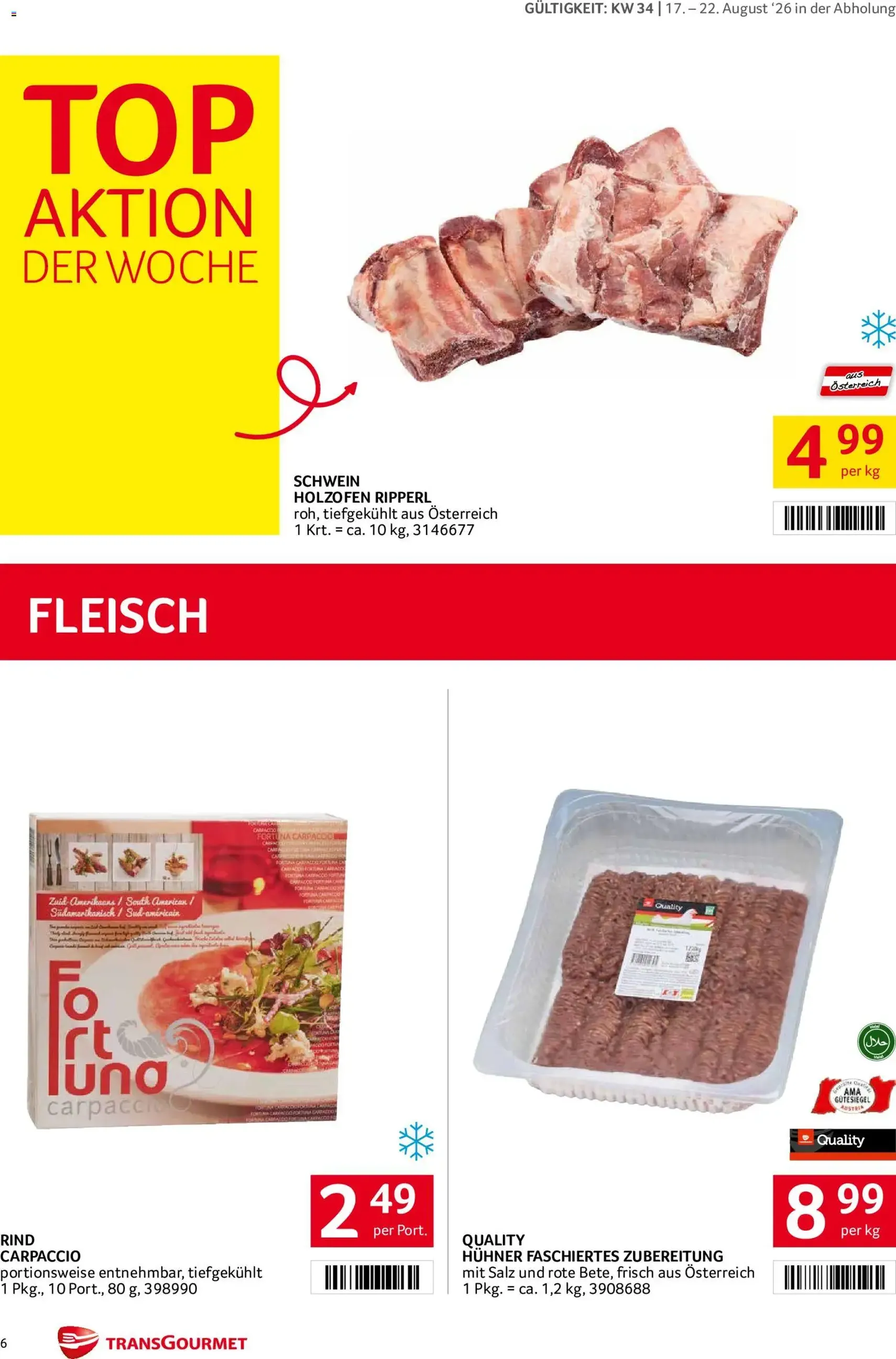Transgourmet Flugblatt - Gültiger Prospekt ab 17.08.2026, Seite 6 von insgesamt 27