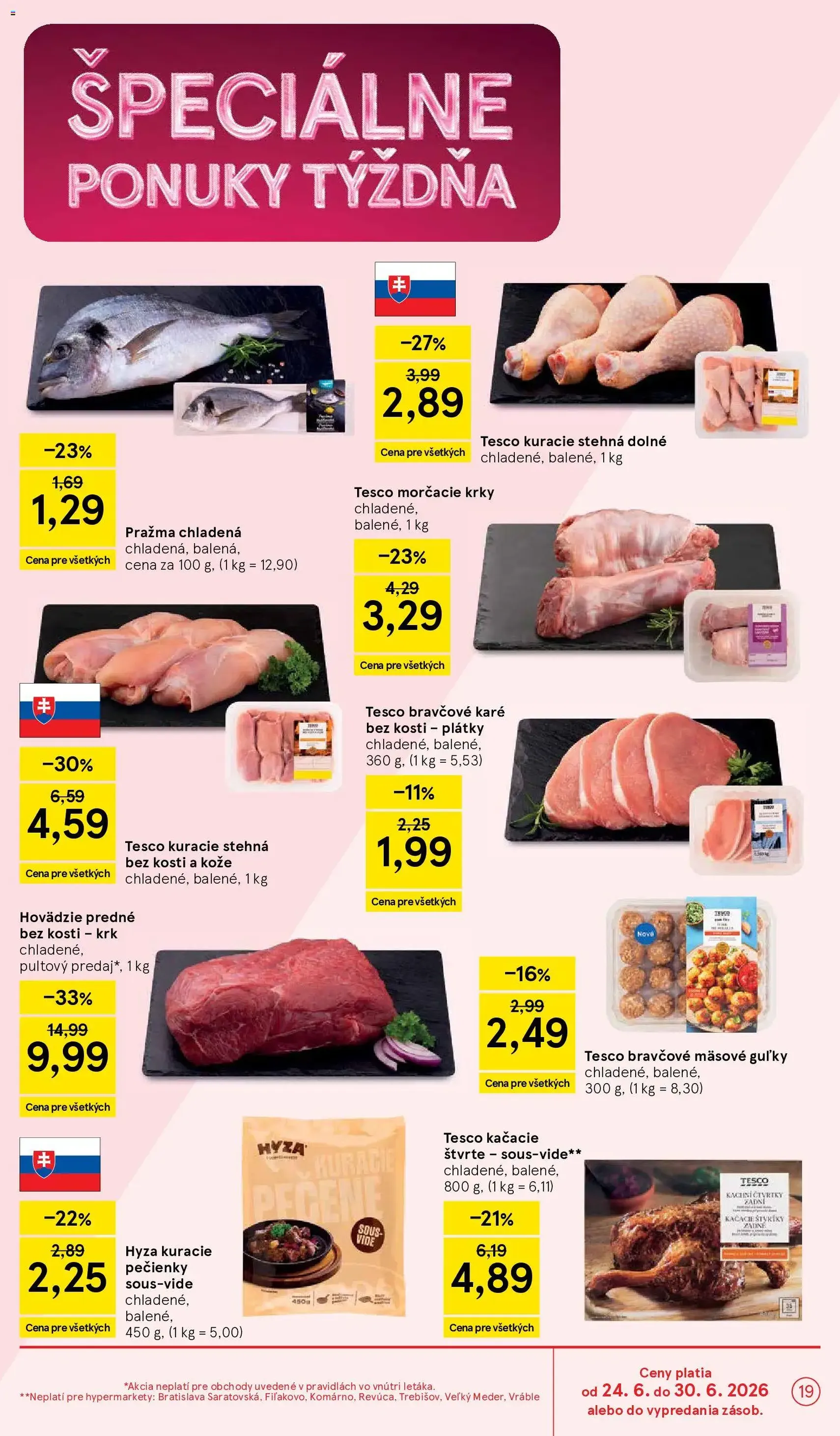 Tesco Hypermarket - leták - platný leták od 24.06.2026 strana 19 z 51