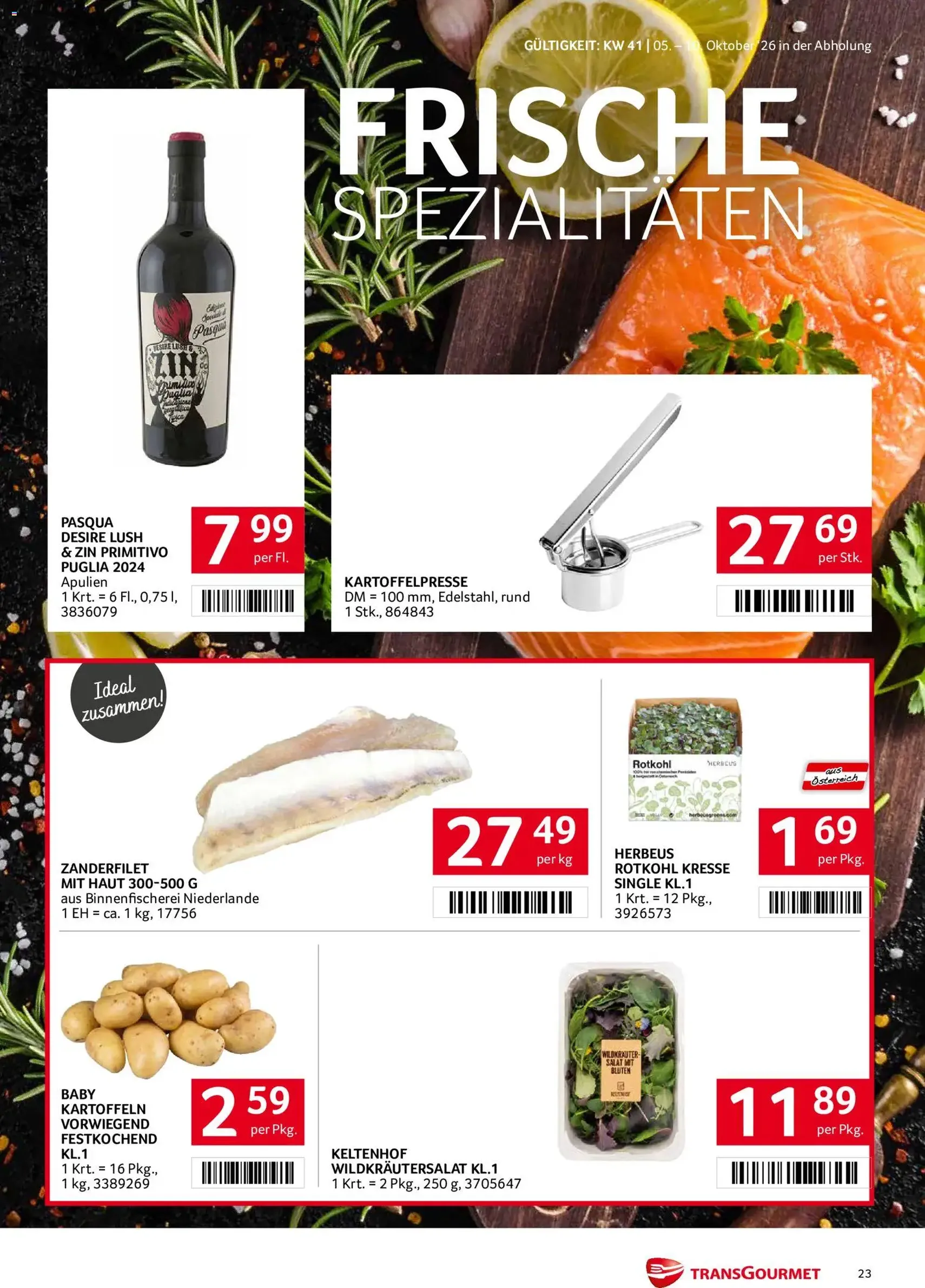 Transgourmet Flugblatt - Gültiger Prospekt ab 05.10.2026, Seite 23 von insgesamt 28