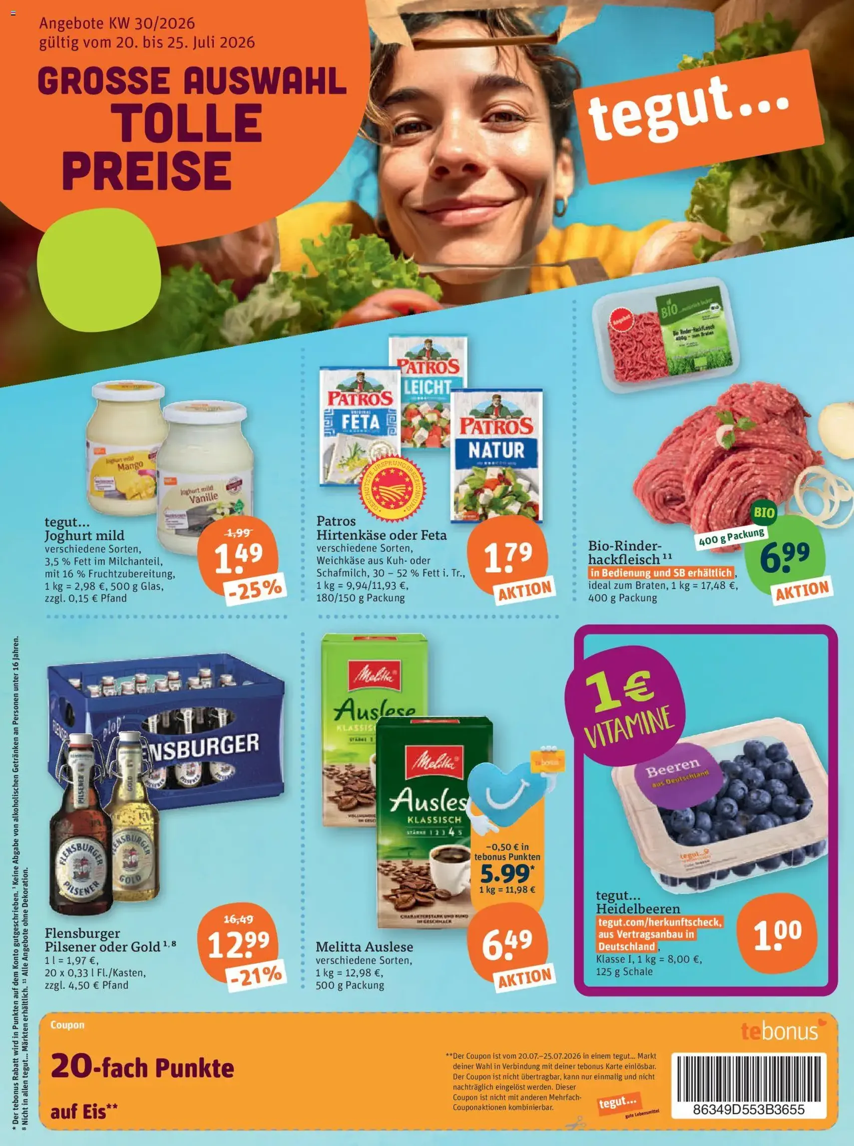 Tegut Prospekt - Gültiger Prospekt ab 20.07.2026, Seite 3 von insgesamt 23