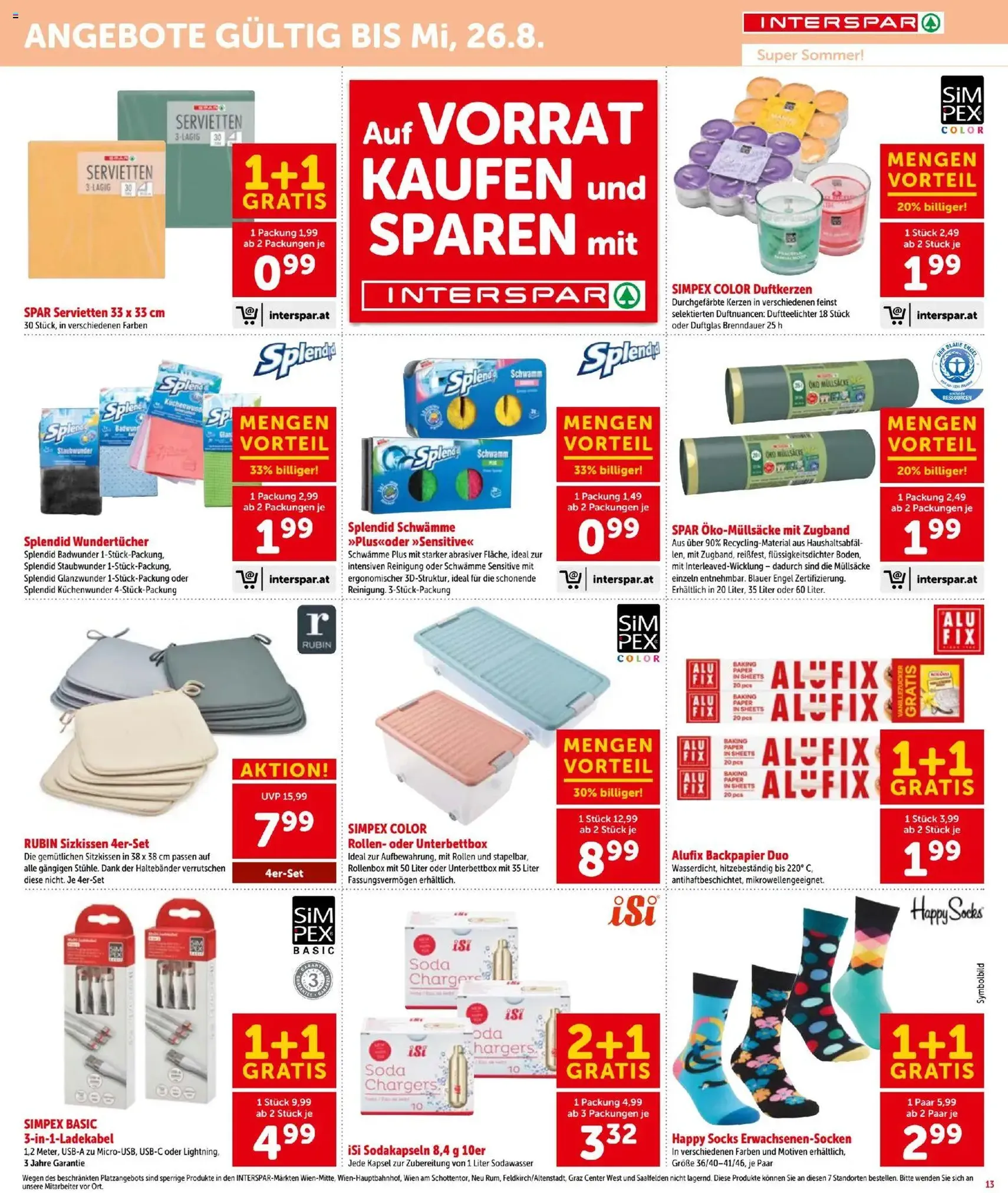 Interspar - Flugblatt - Gültiger Prospekt ab 06.08.2026, Seite 13 von insgesamt 16