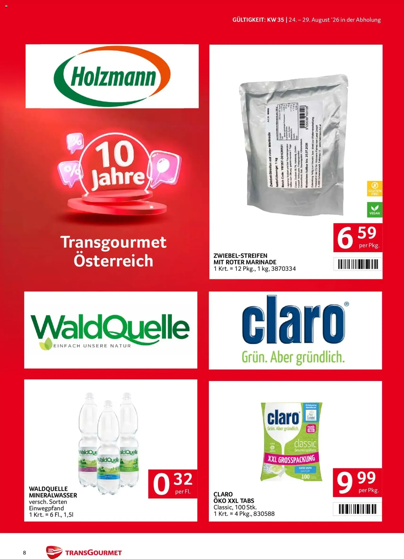 Transgourmet Flugblatt - Gültiger Prospekt ab 24.08.2026, Seite 8 von insgesamt 28