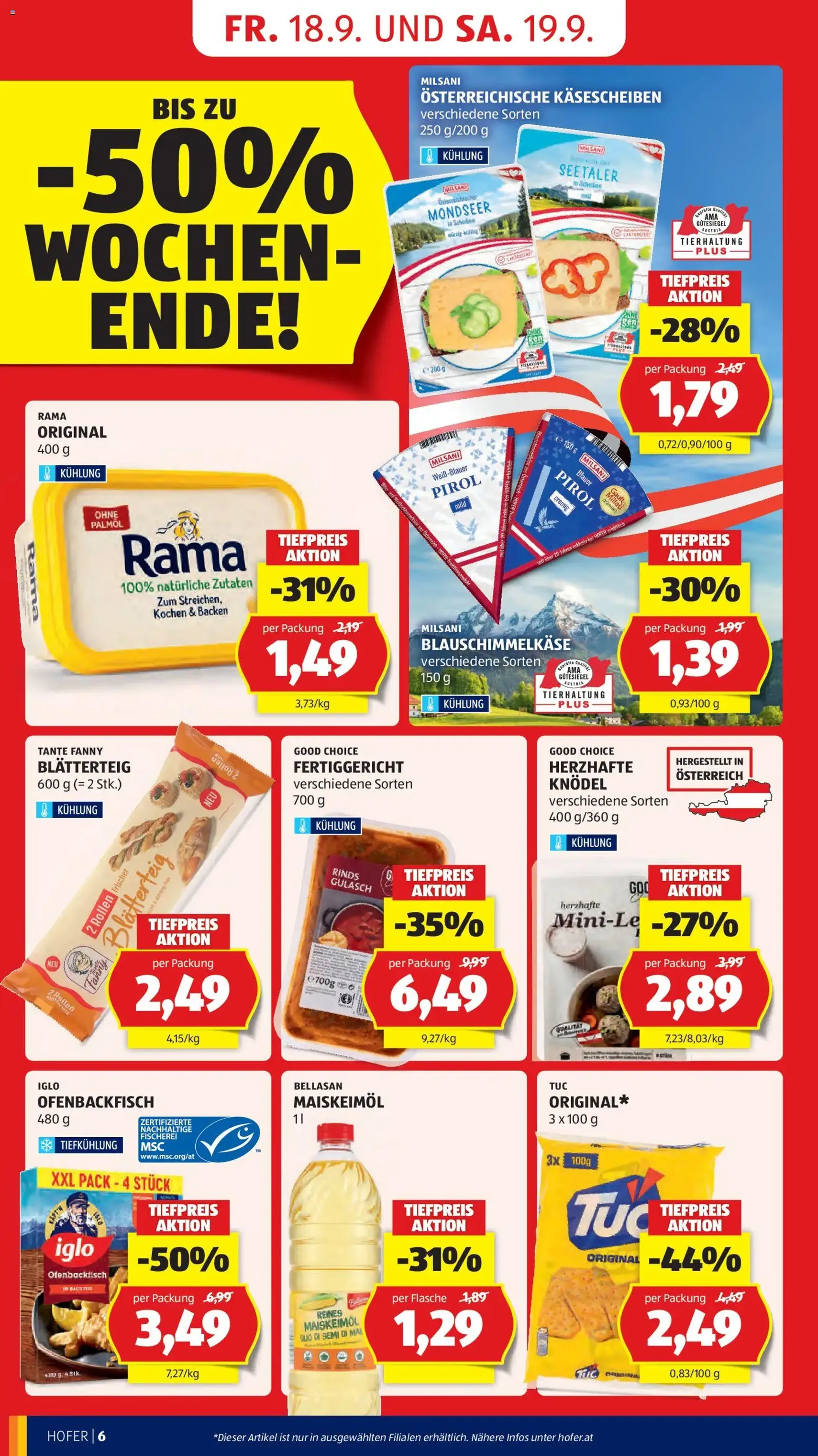 Hofer Flugblatt - Gültiger Prospekt ab 18.09.2026, Seite 10 von insgesamt 48