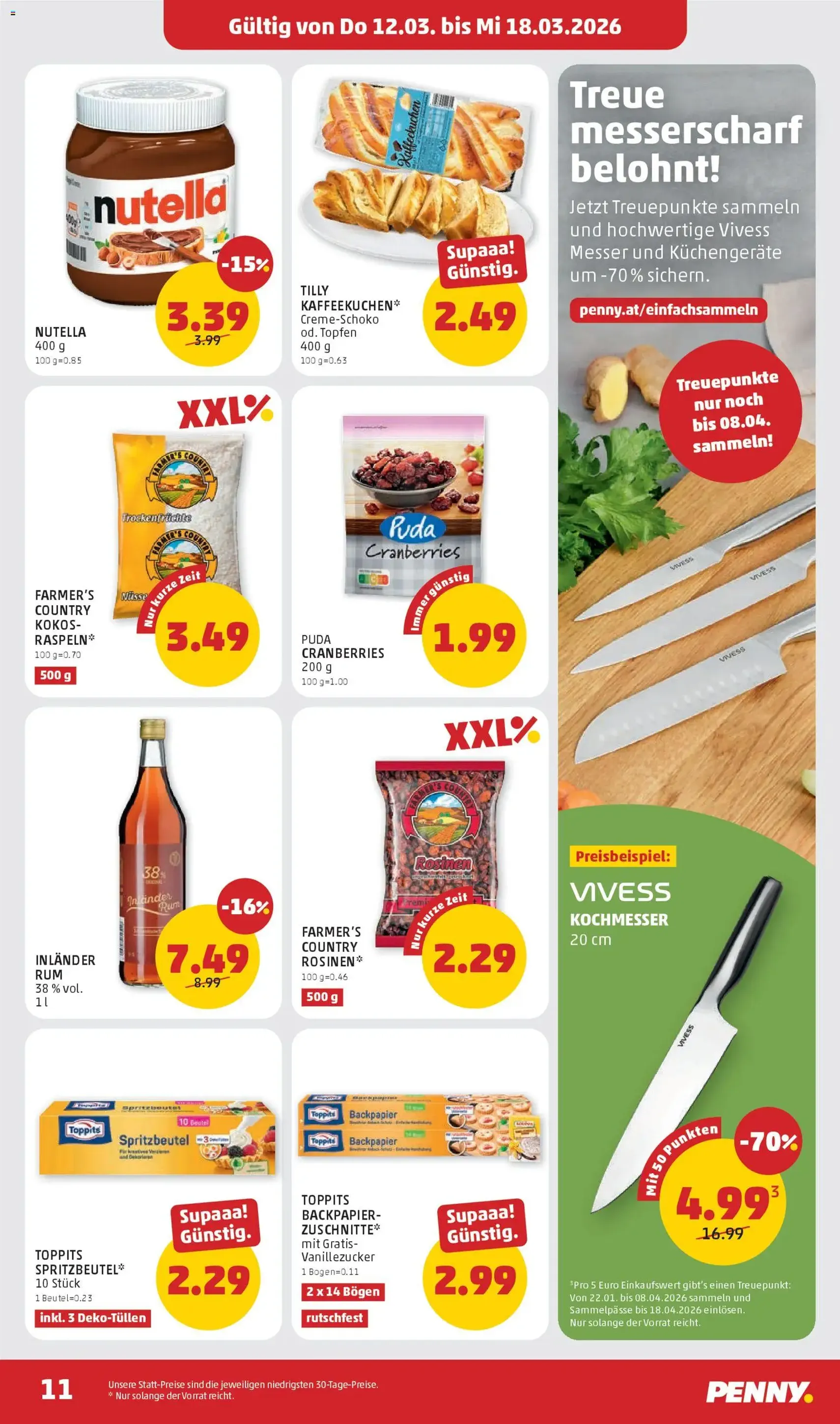 Penny Markt - Flugblatt - Gültiger Prospekt ab 12.03.2026, Seite 11 von insgesamt 32