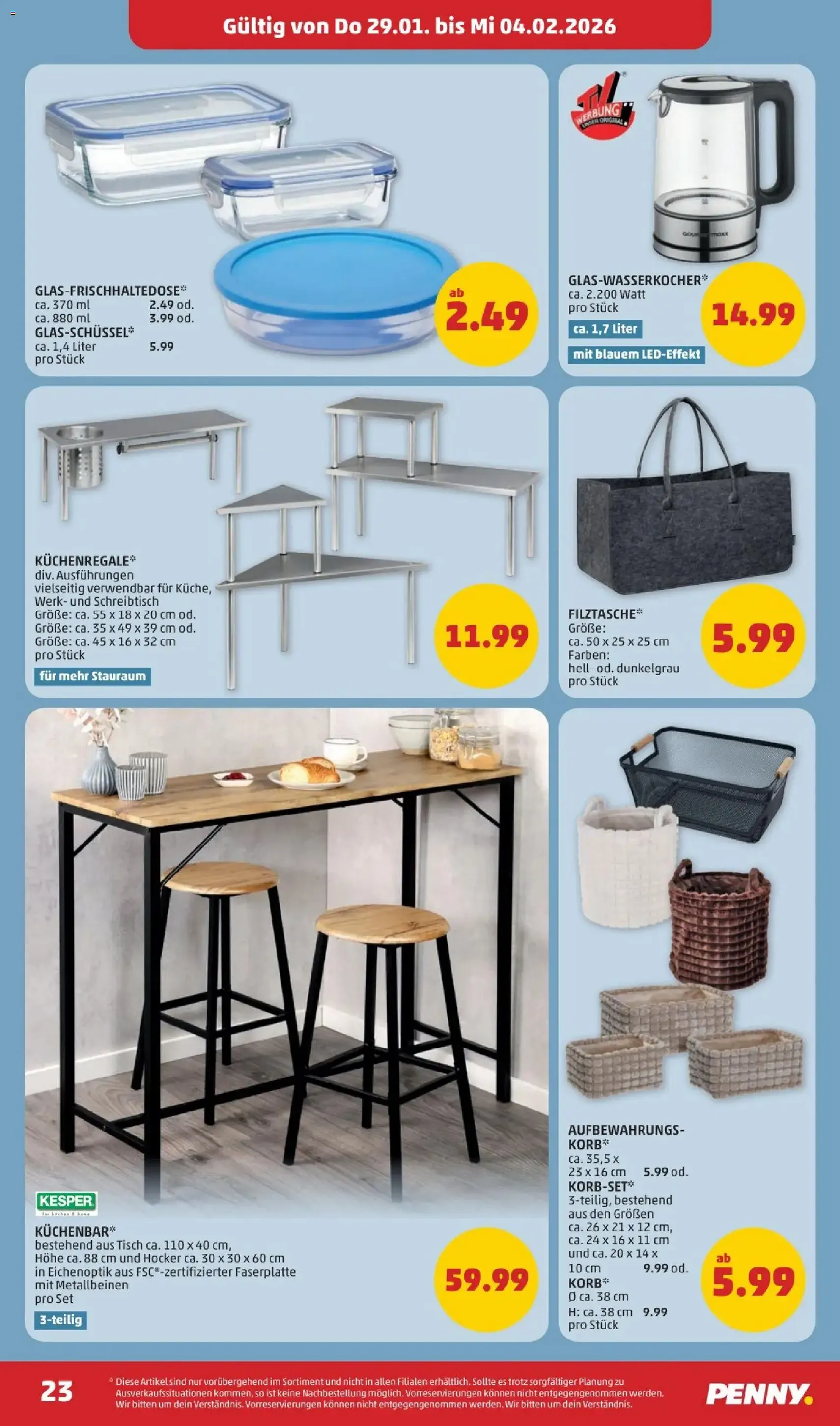 Penny Markt Flugblatt - Gültiger Prospekt ab 29.01.2026, Seite 23 von insgesamt 32