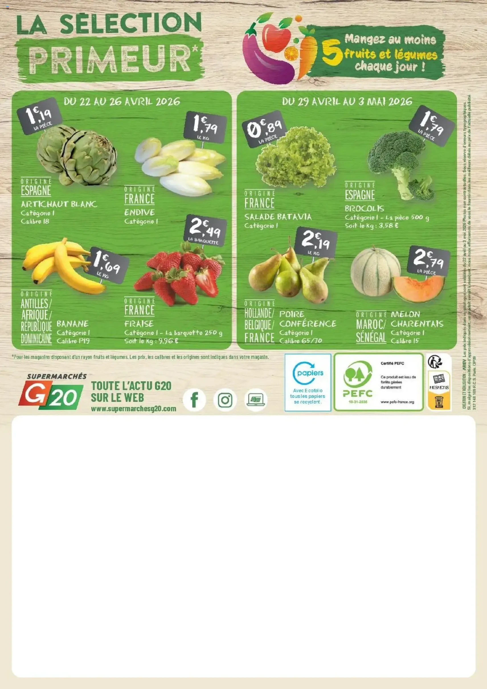 G20 Supermarchés catalogue - brochure valable à partir du 22/04/2026, page 20 sur 20