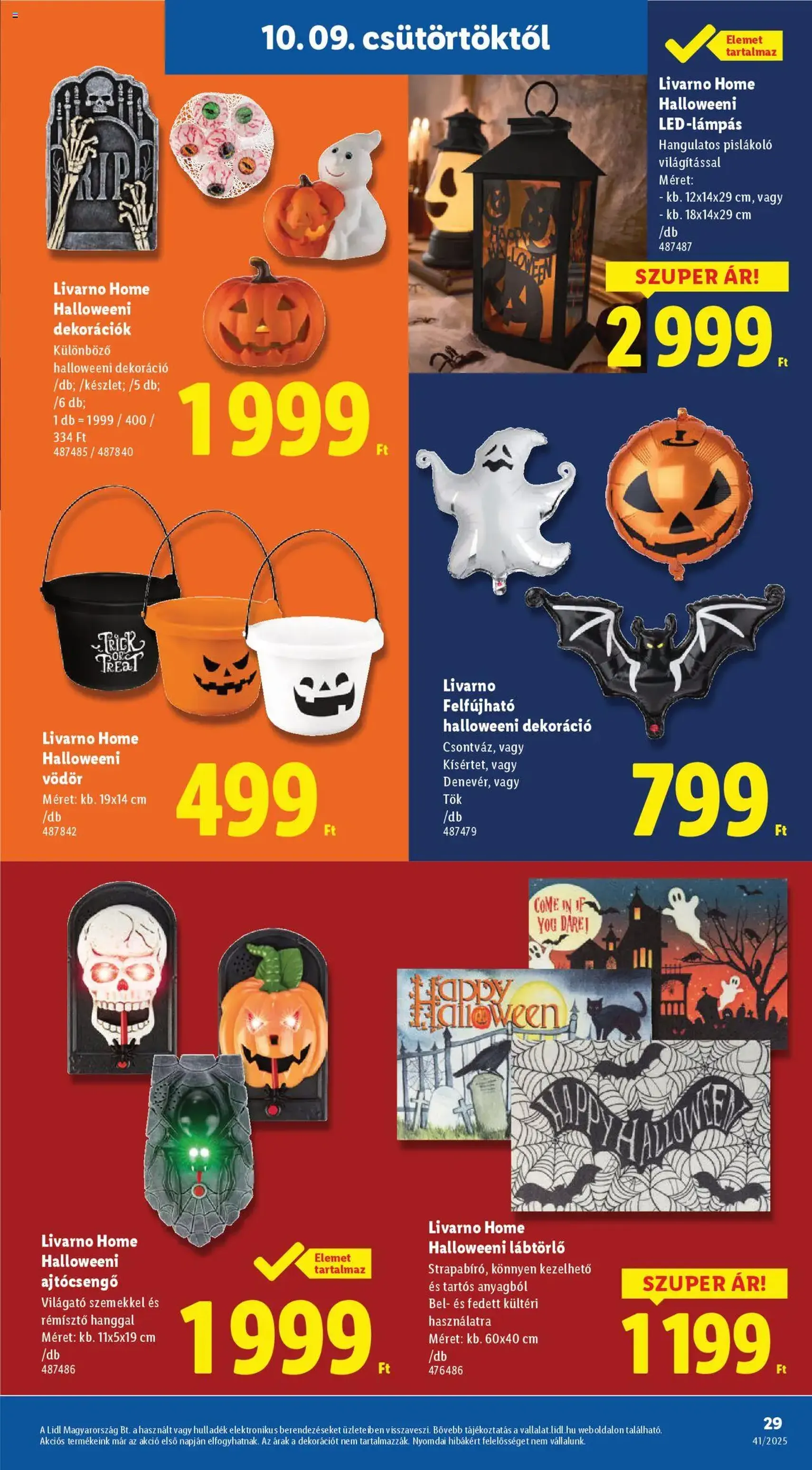 Lidl Akciós újság - 2025.10.09. érvényes szórólap 29 oldal 64 oldalból