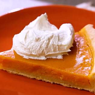Recipe preview Homemade American pumpkin tart recipe