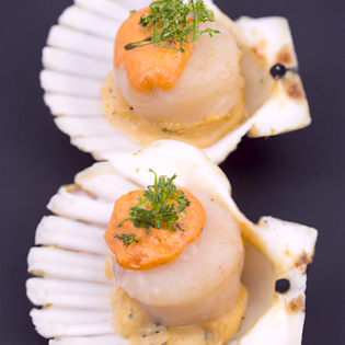 Recipe preview Scallop in Shell
