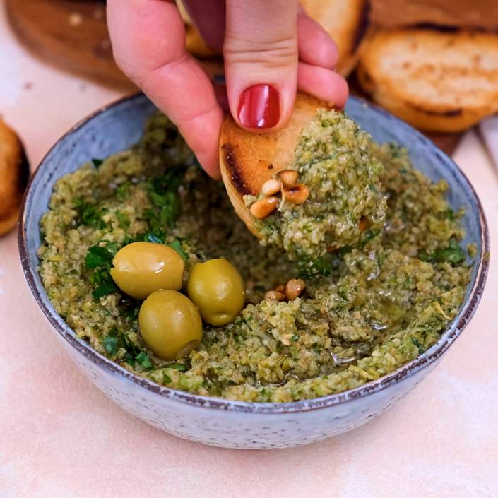 Tapenade al estilo vegano