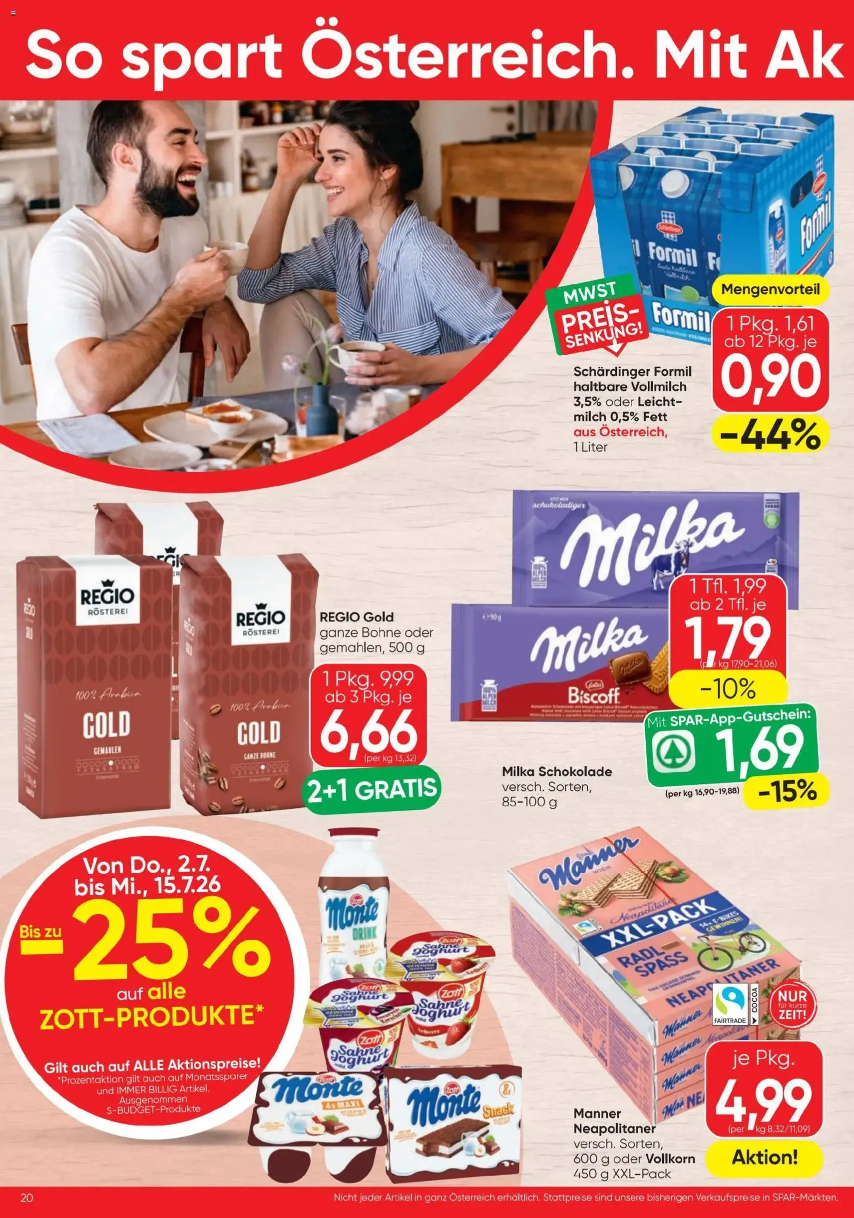 Spar - Flugblatt - Gültiger Prospekt ab 01.07.2026, Seite 20 von insgesamt 24