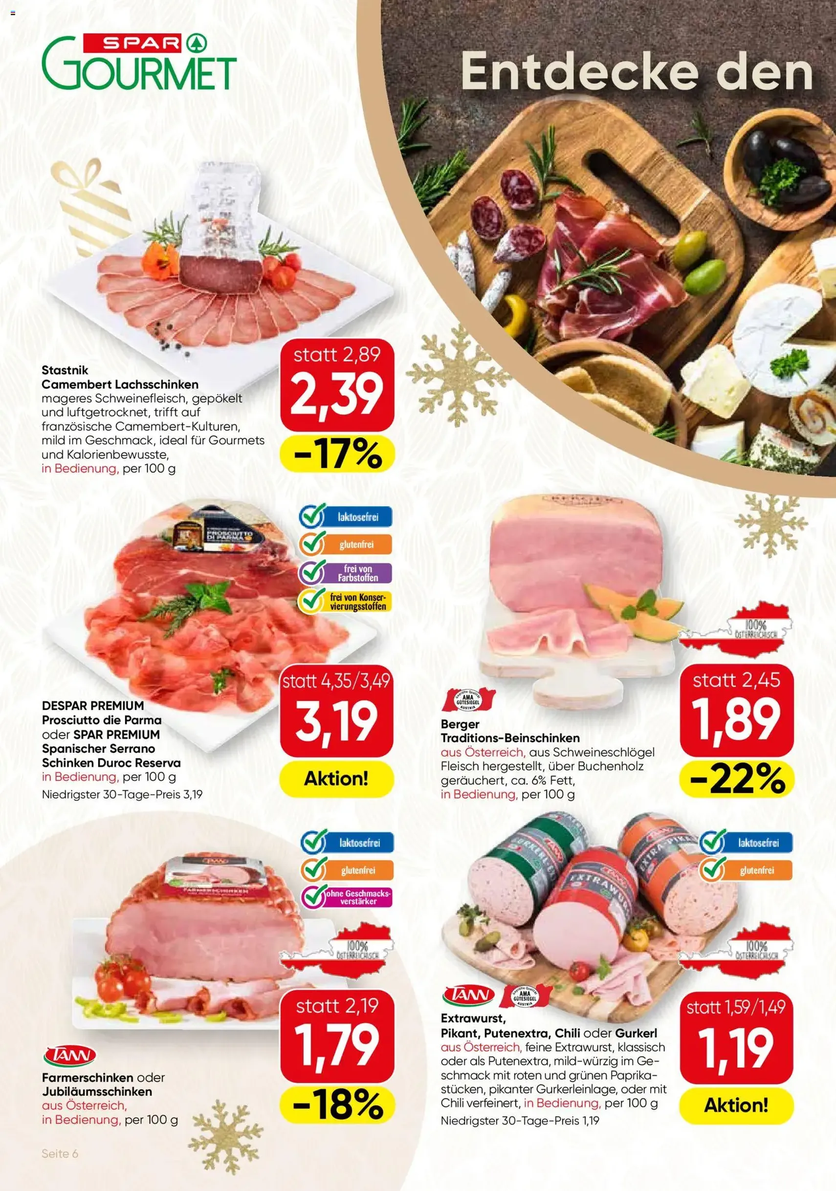SPAR Gourmet Flugblatt - Gültiger Prospekt ab 04.12.2025, Seite 6 von insgesamt 12
