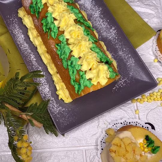 Anteprima ricetta Torta mimosa rotolo