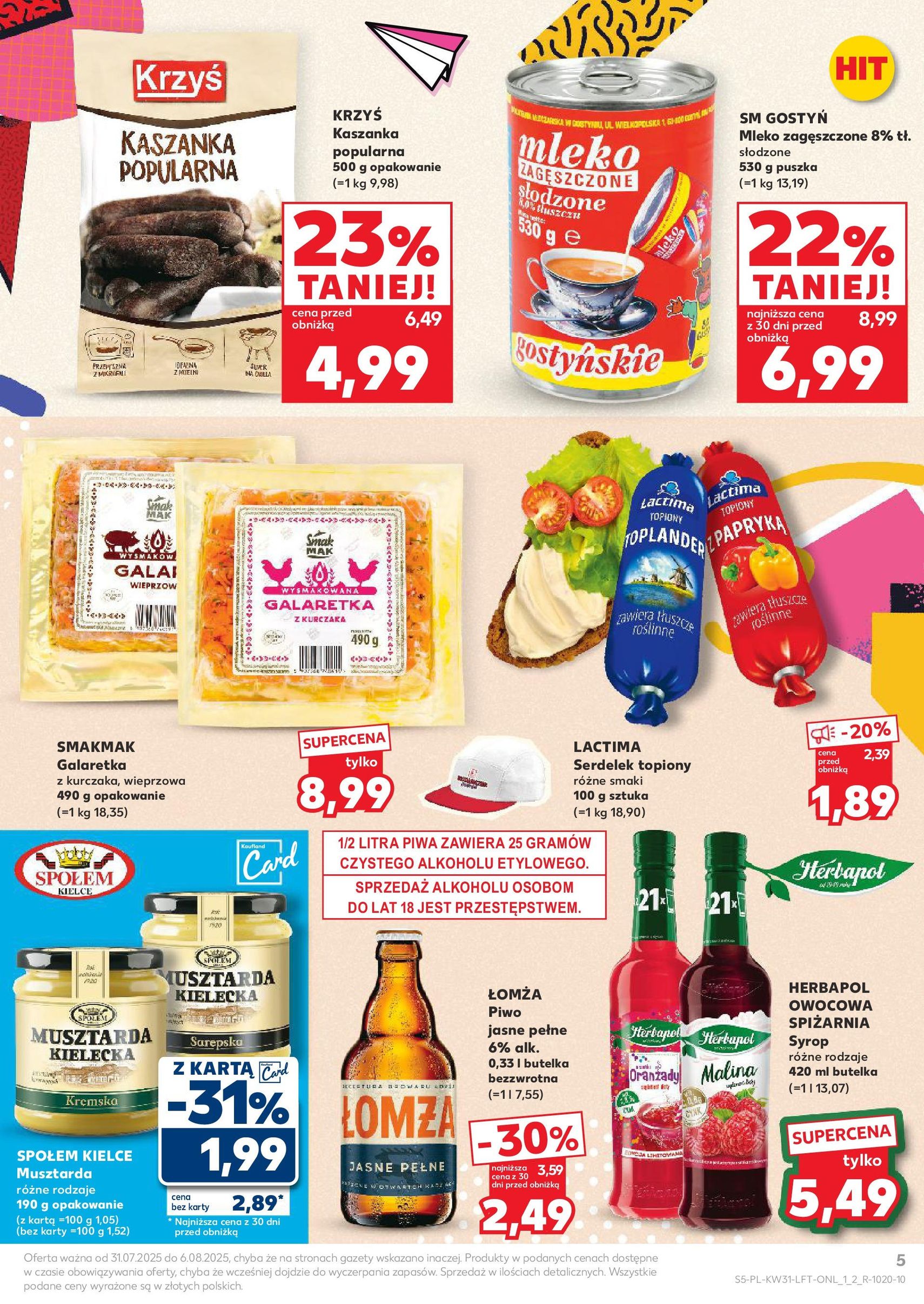 Kaufland gazetka - ważny gazetka od 31.07.2025 strona 5 z 54 Kaufland gazetka - ważny gazetka od 31.07.2025 strona 5 z 54