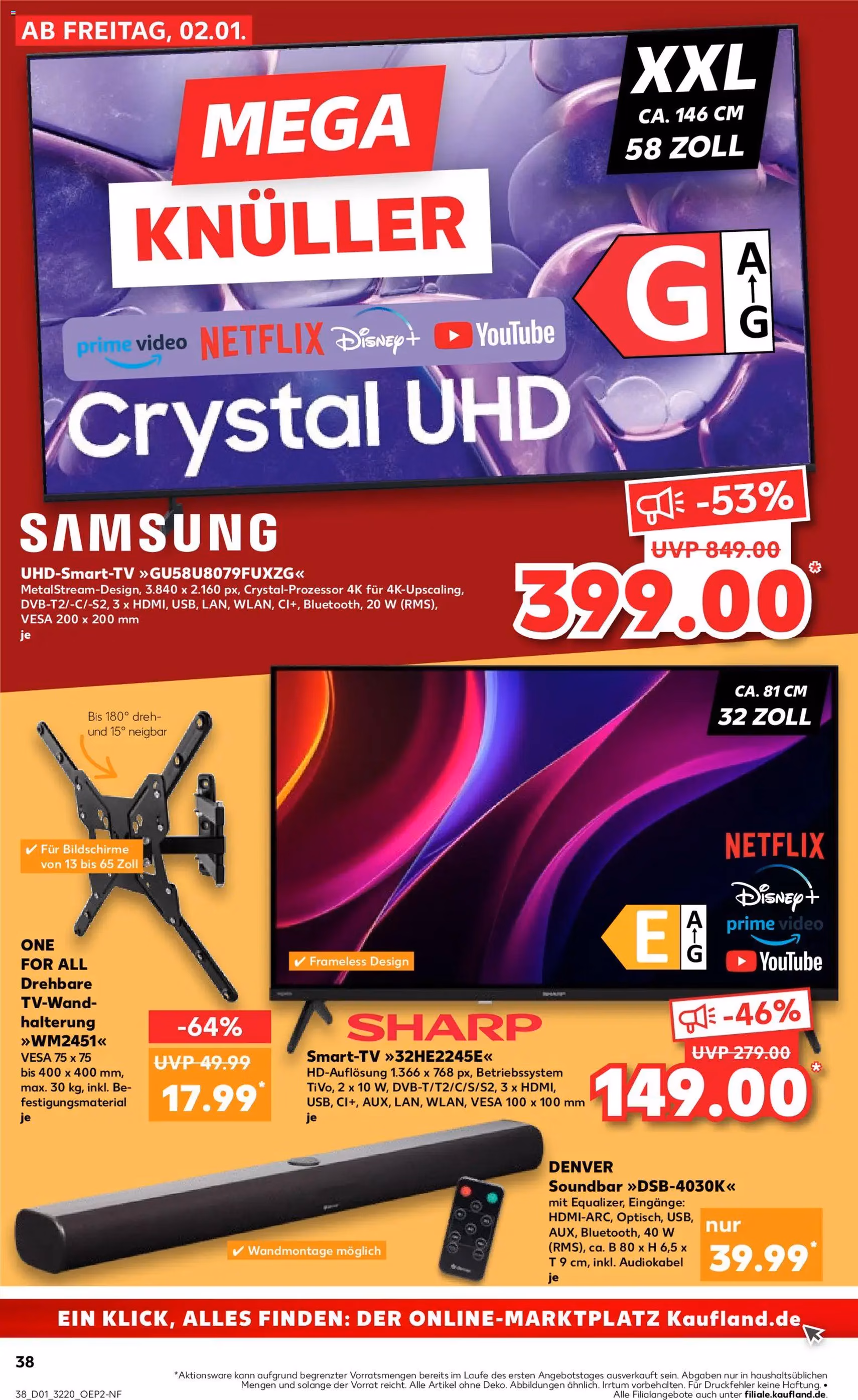 Kaufland Prospekt - Gültiger Prospekt ab 02.01.2026, Seite 38 von insgesamt 59