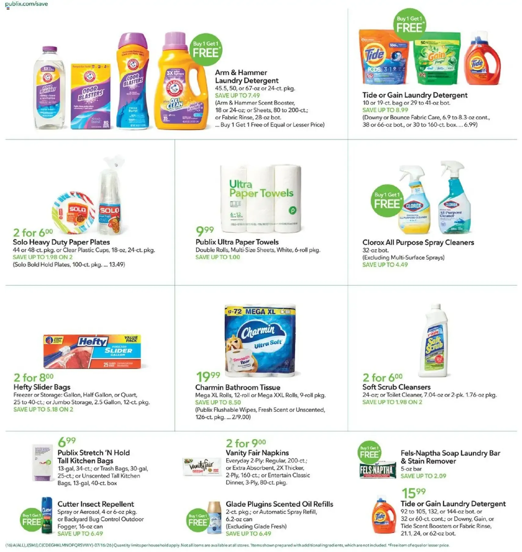Publix Weekly Ad - valid flyer from 07/15/2026, page 16 of 20