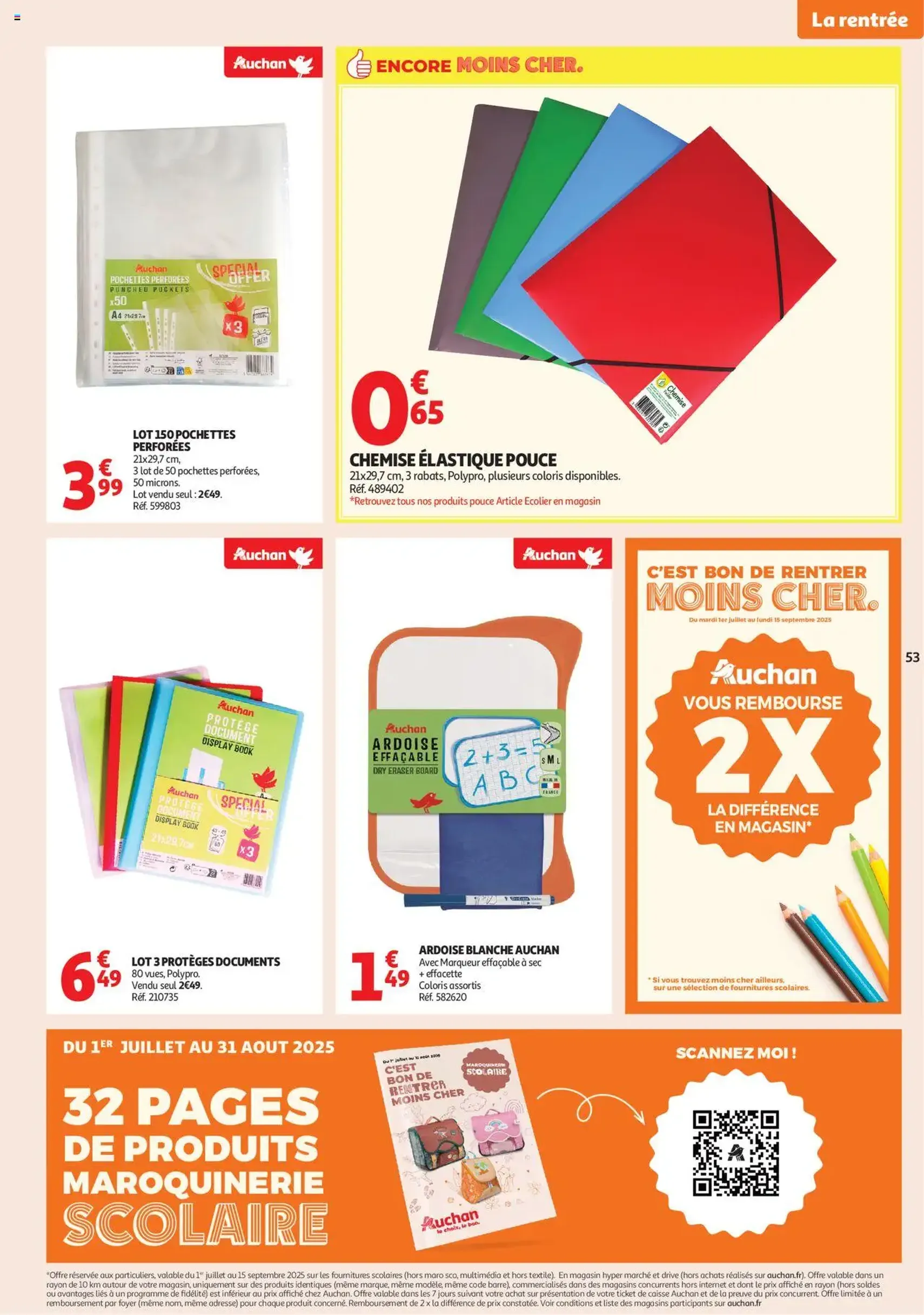 Auchan prospectus - brochure valable à partir du 16/07/2025, page 53 sur 58 Auchan prospectus - brochure valable à partir du 16/07/2025, page 53 sur 58