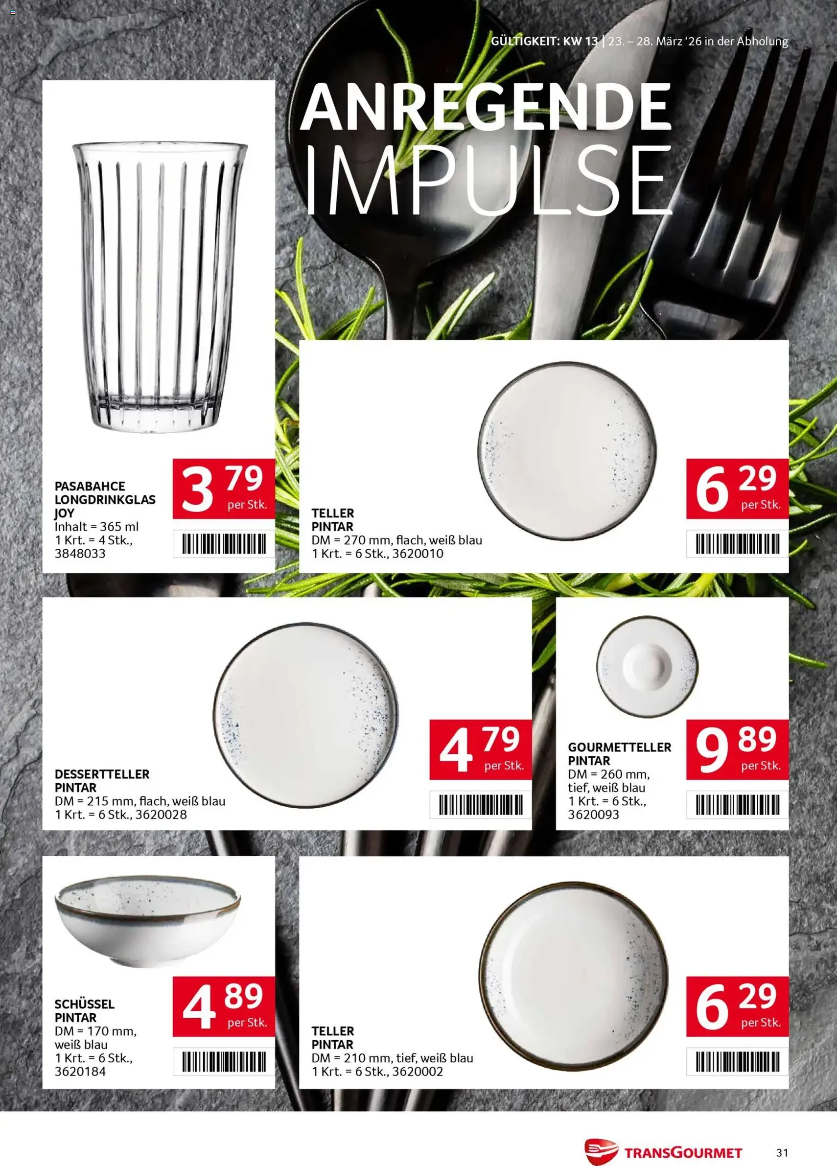 Transgourmet Flugblatt - Gültiger Prospekt ab 23.03.2026, Seite 31 von insgesamt 32