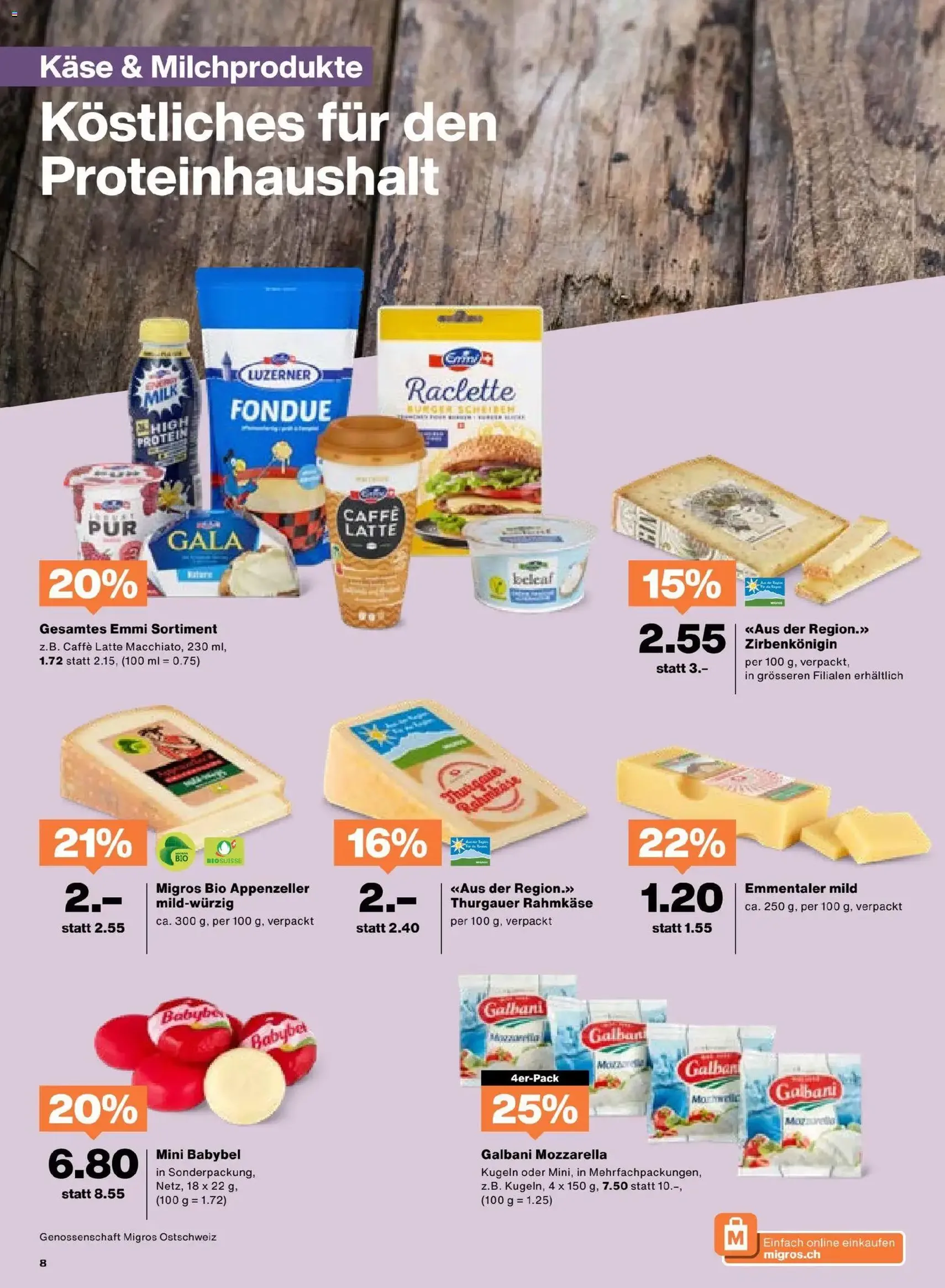 Migros Aktionen - Gültiger Prospekt ab 28.10.2025, Seite 8 von insgesamt 24 Migros Aktionen - Gültiger Prospekt ab 28.10.2025, Seite 8 von insgesamt 24