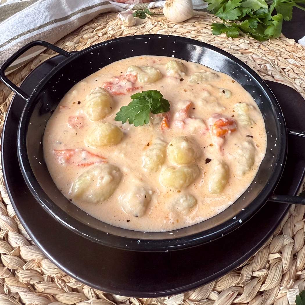 Gnocchi s mozzarellou a cherry paradajkami