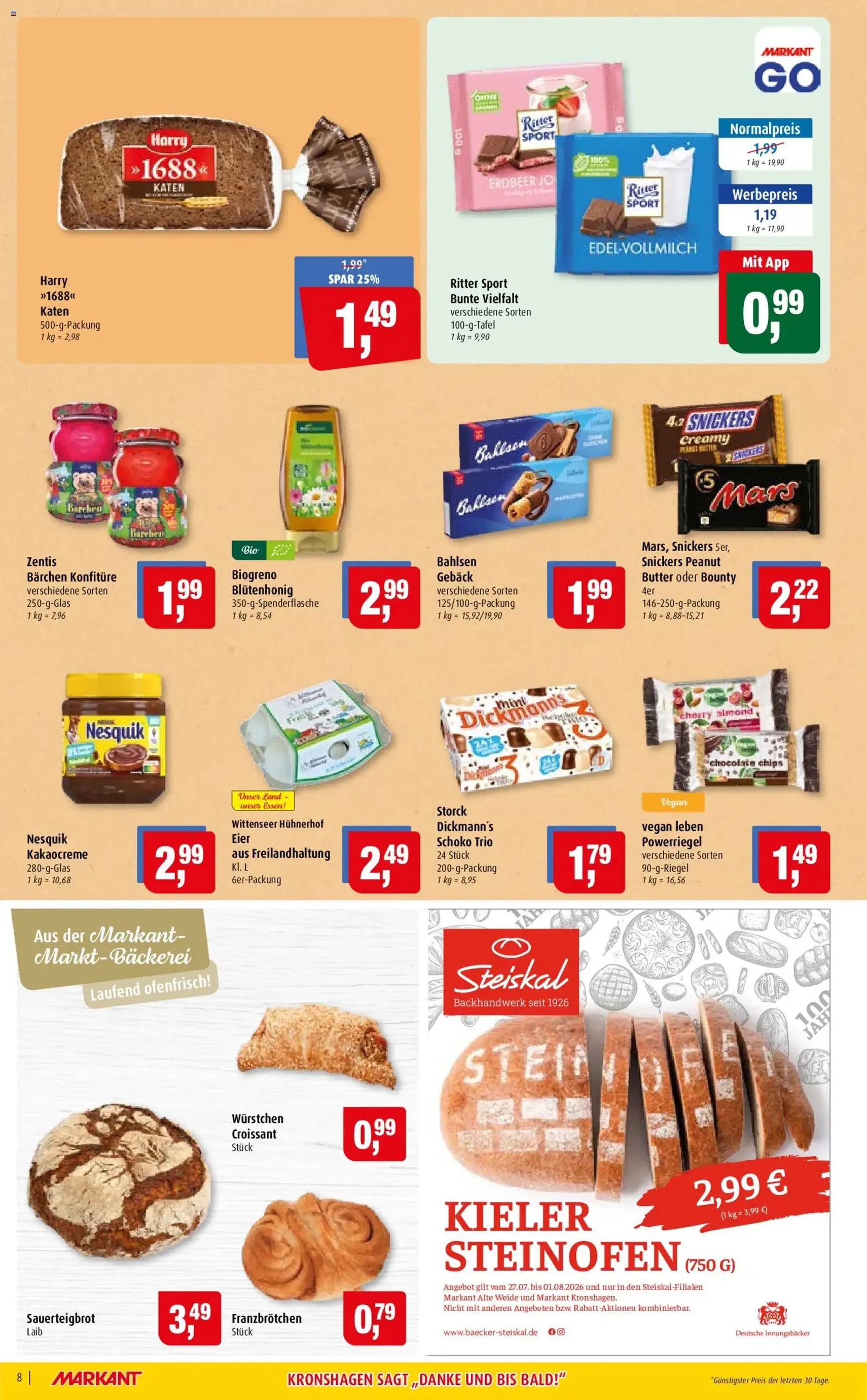 Markant Prospekt - Gültiger Prospekt ab 27.07.2026, Seite 8 von insgesamt 14