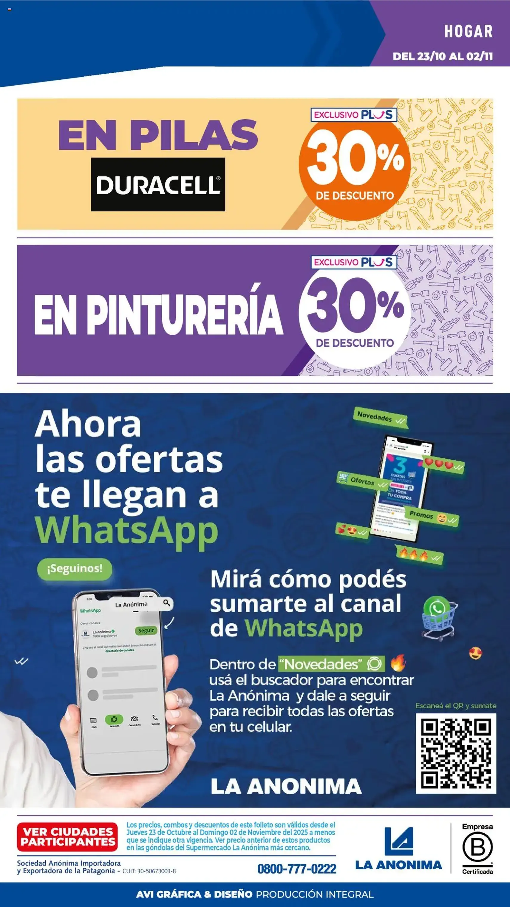La Anonima catálogo - folleto válido desde 23/10/2025 página 41 de 41 La Anonima catálogo - folleto válido desde 23/10/2025 página 41 de 41