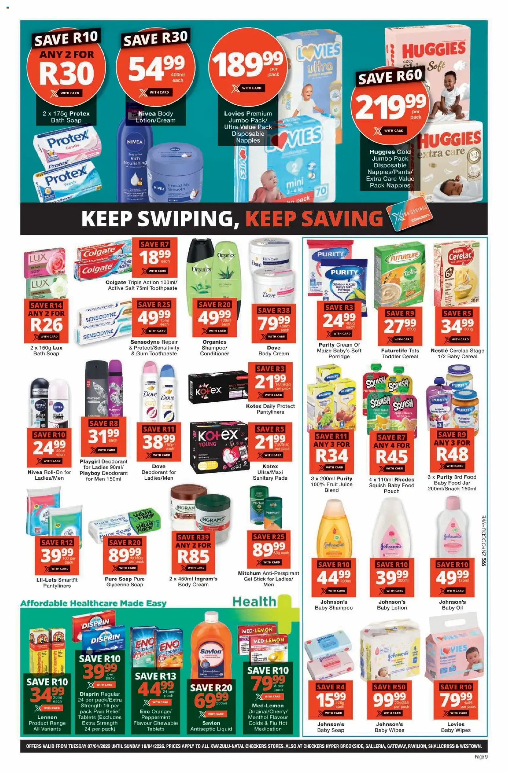 Checkers Specials - valid flyer from 07/04/2026, page 9 of 11
