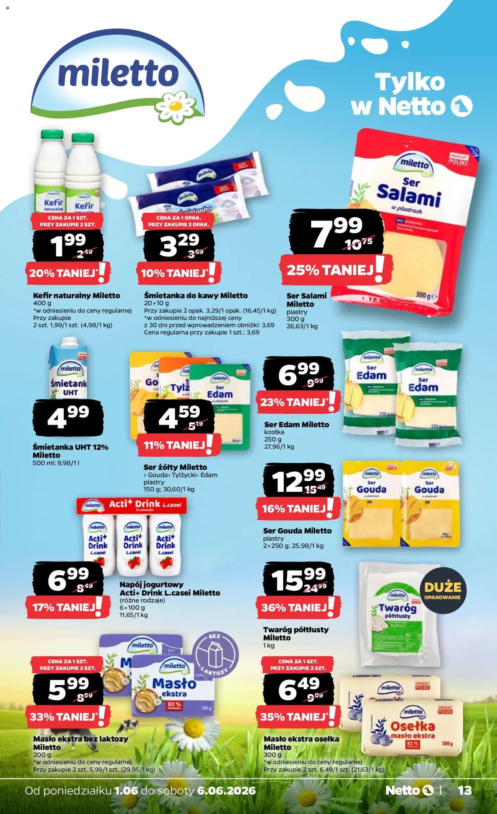Netto gazetka od poniedziałku spożywcza - ważny gazetka od 01.06.2026 strona 13 z 33