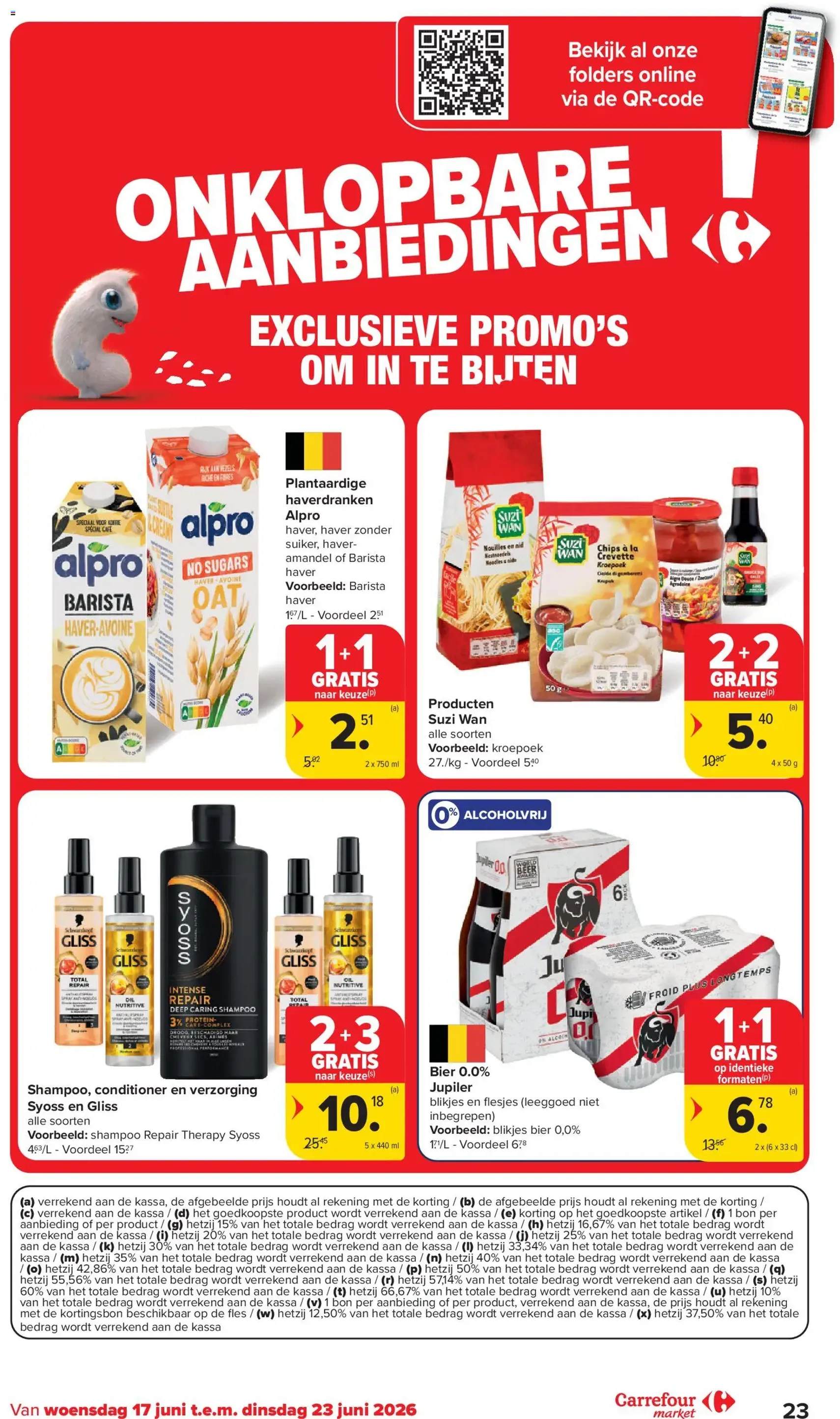 Carrefour market Folder week 25 - geldige folder vanaf 17/06/2026 pagina 23 van 24