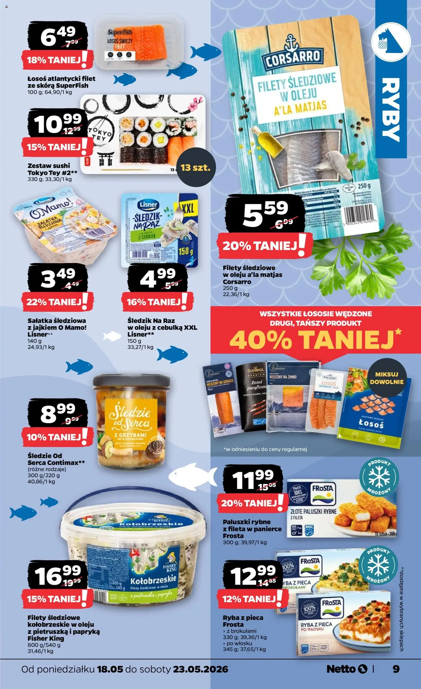 Netto gazetka od poniedziałku spożywcza - ważny gazetka od 18.05.2026 strona 9 z 38