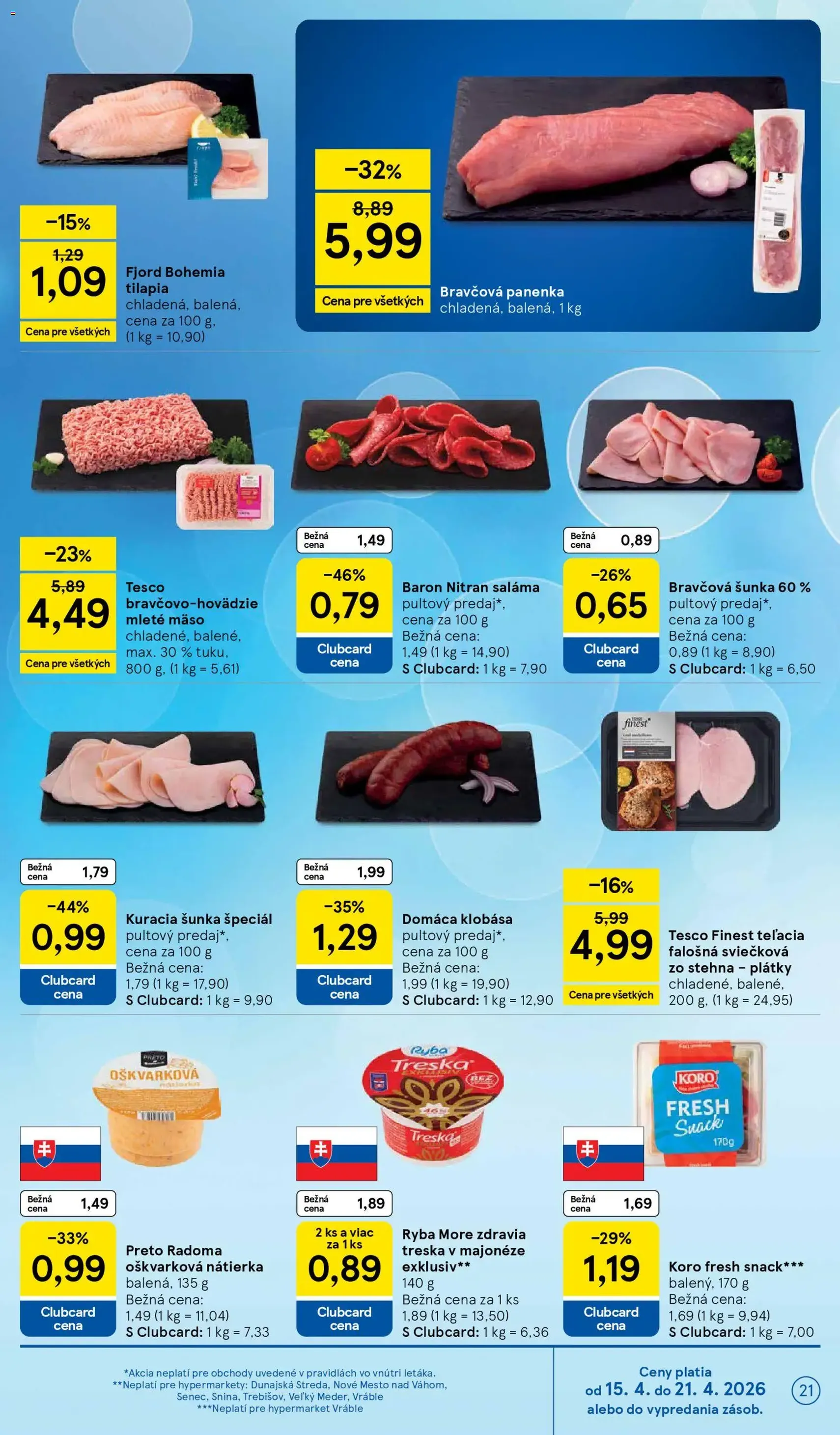 Tesco Hypermarket - leták - platný leták od 15.04.2026 strana 21 z 37