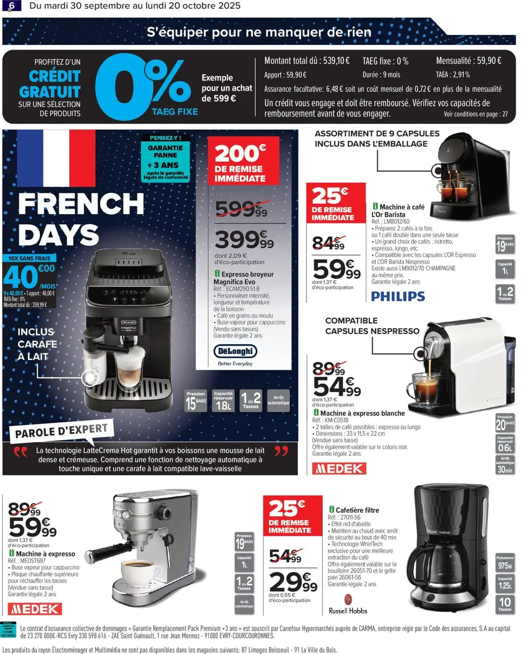 Carrefour catalogue french days faites entrer les bonnes affaires ! - brochure valable à partir du 30/09/2025, page 8 sur 30