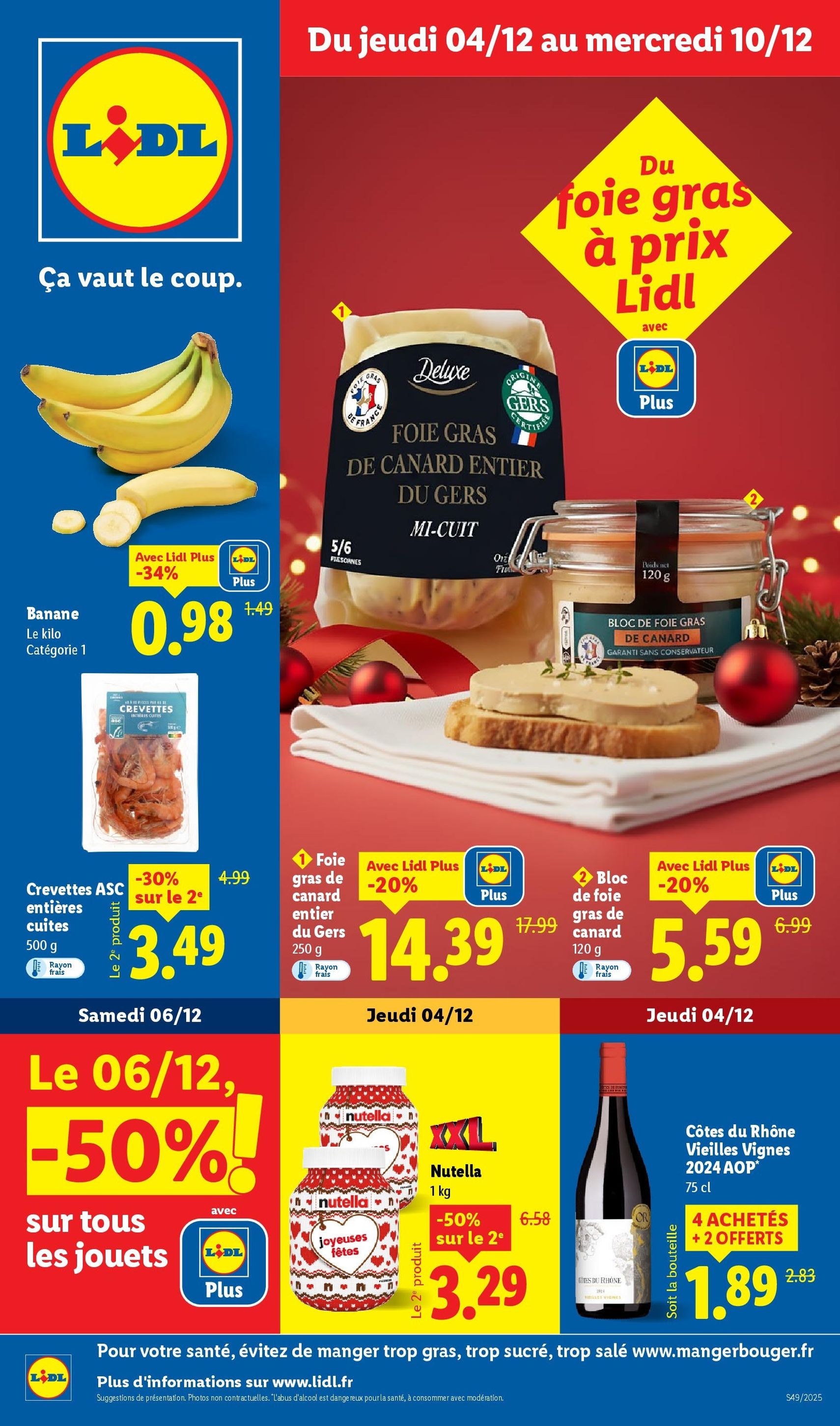 LIDL catalogue semaine 49 - brochure valable à partir du 04/12/2025, page 1 sur 96