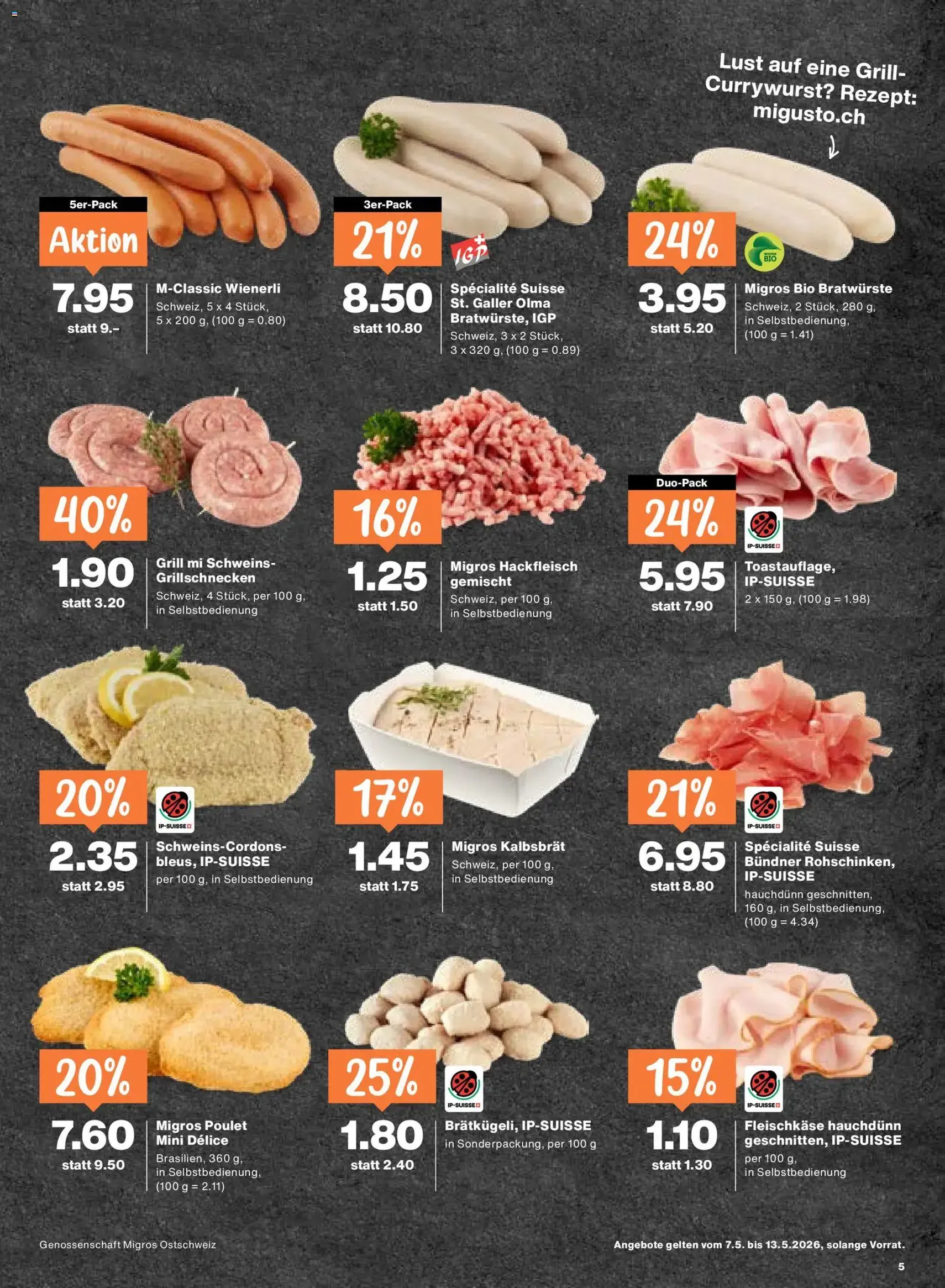 Migros aktionen - Gültiger Prospekt ab 07.05.2026, Seite 5 von insgesamt 24