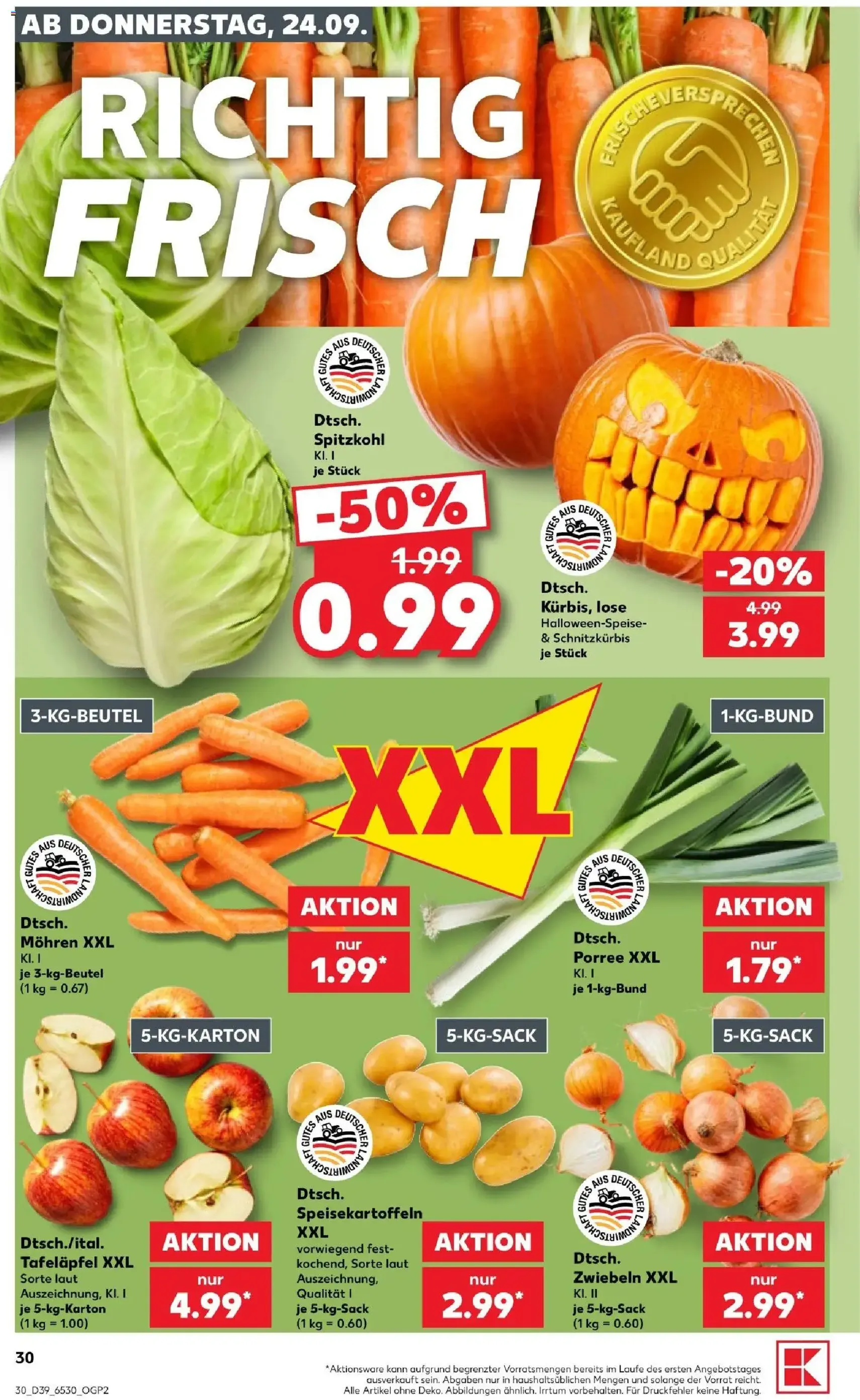 Kaufland Prospekt - Gültiger Prospekt ab 24.09.2026, Seite 30 von insgesamt 72