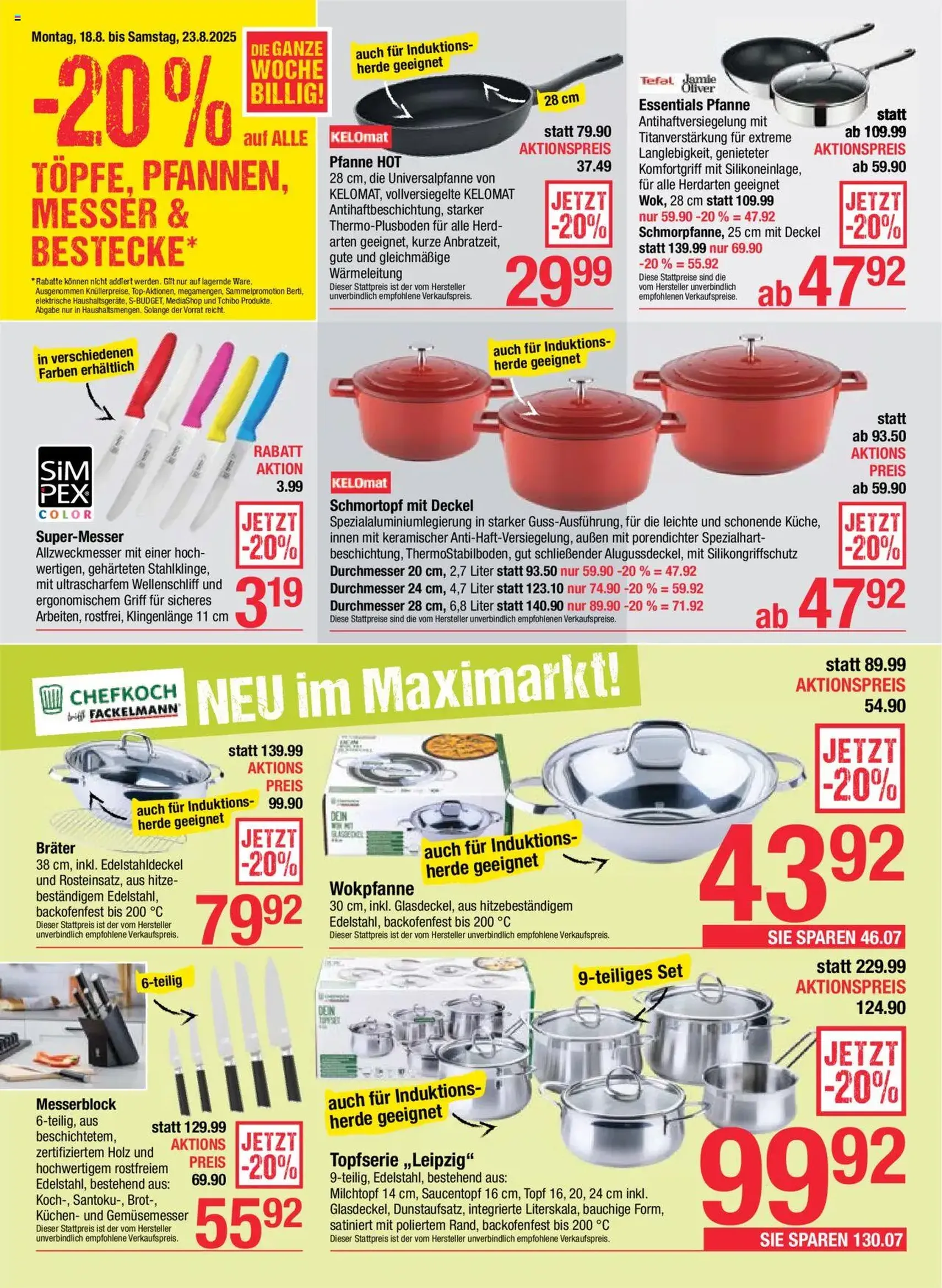 Maximarkt Flugblatt - Gültiger Prospekt ab 18.08.2025, Seite 16 von insgesamt 20 Maximarkt Flugblatt - Gültiger Prospekt ab 18.08.2025, Seite 16 von insgesamt 20