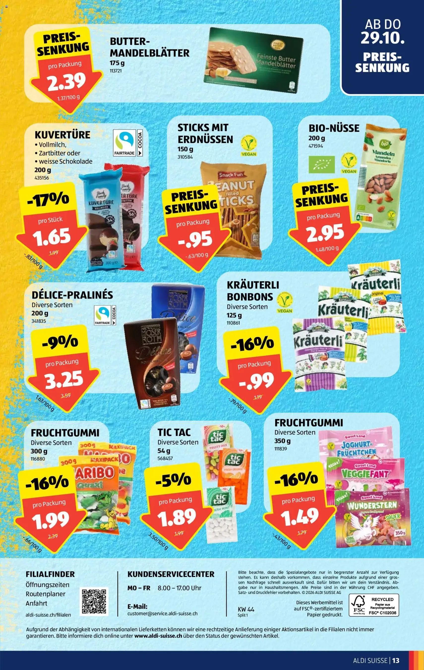 Aldi aktionen - Gültiger Prospekt ab 29.10.2026, Seite 13 von insgesamt 38