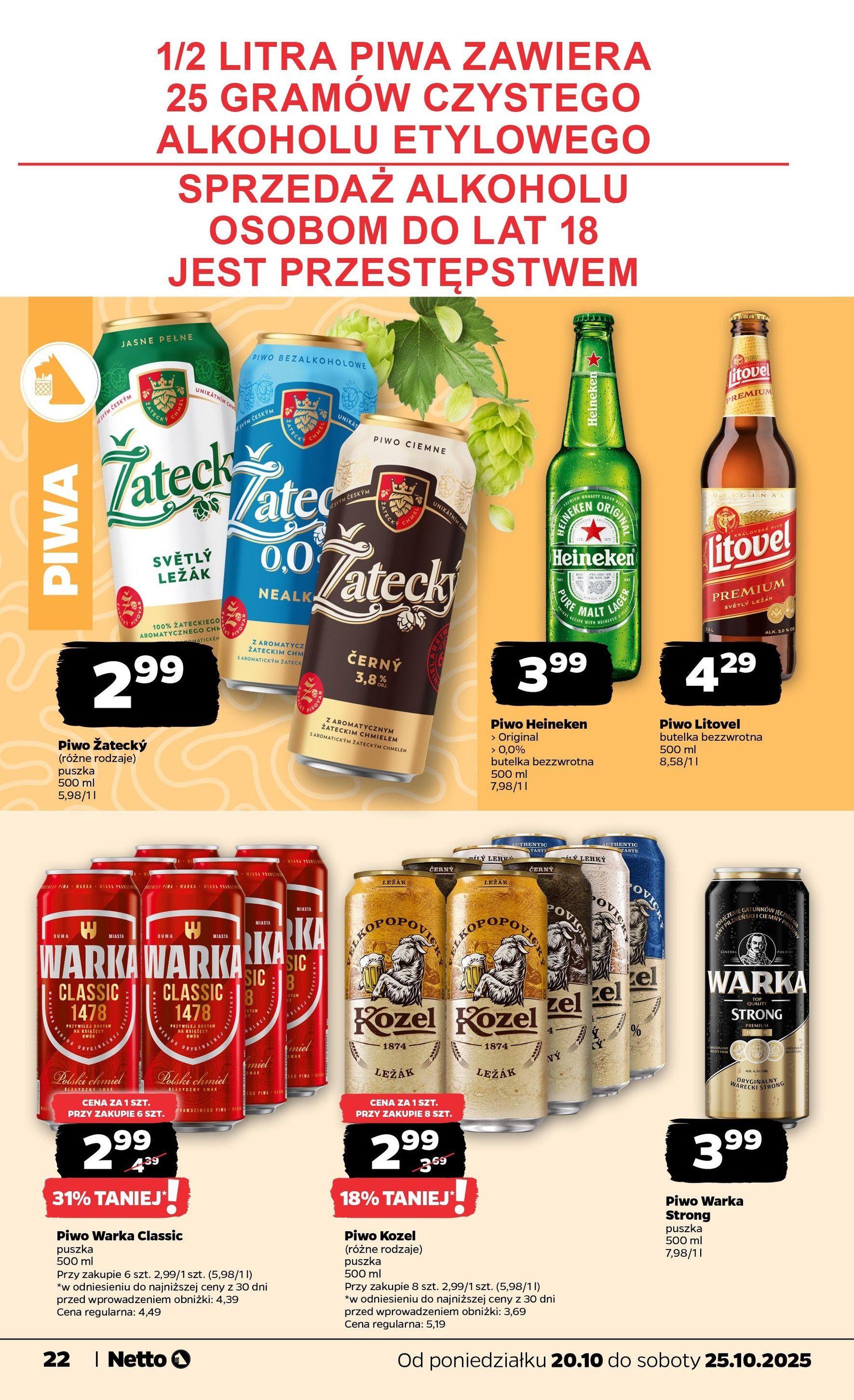 Netto gazetka - Spożywcza - ważny gazetka od 20.10.2025 strona 22 z 34 Netto gazetka - Spożywcza - ważny gazetka od 20.10.2025 strona 22 z 34