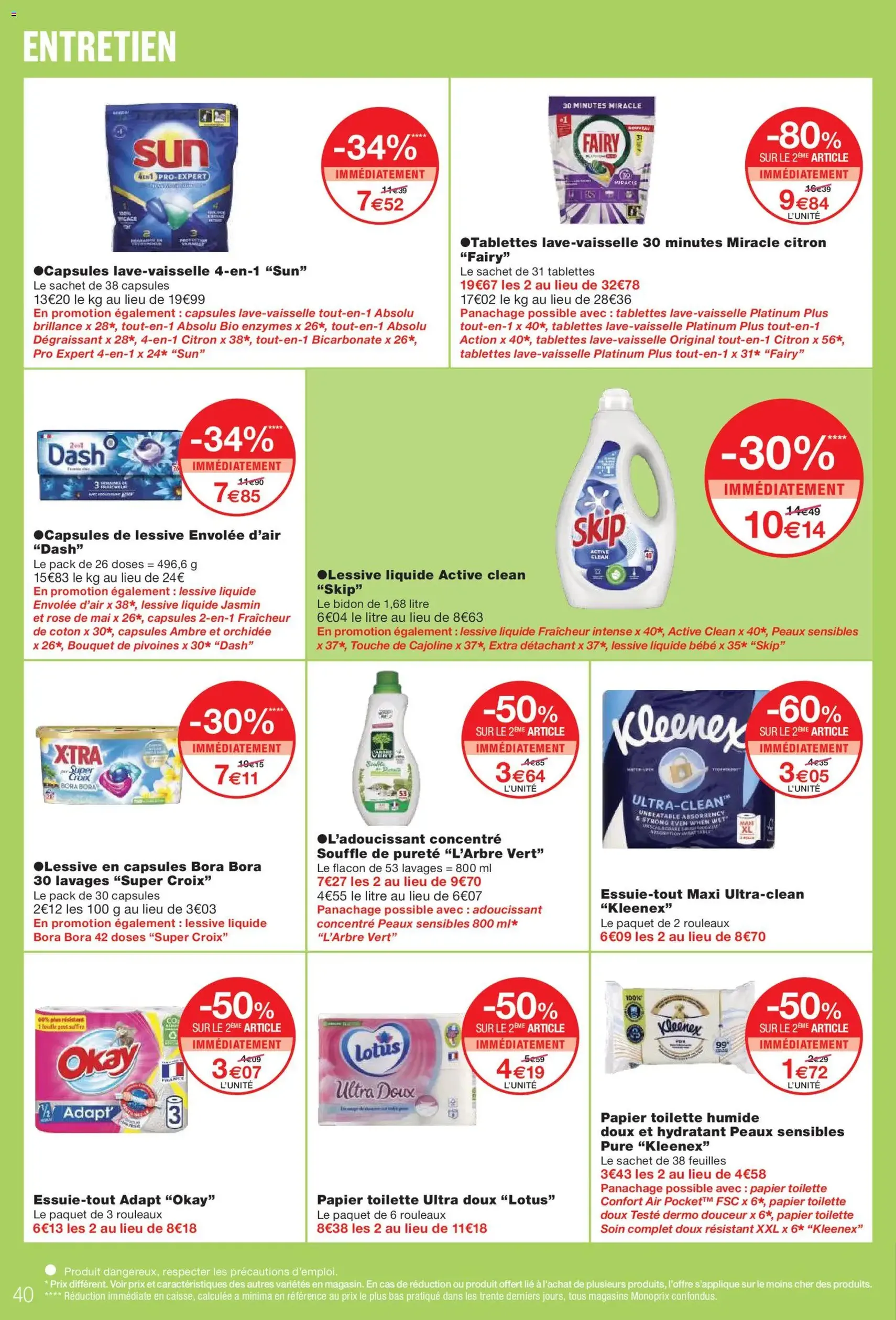 Monoprix catalogue - brochure valable à partir du 08/04/2026, page 40 sur 50