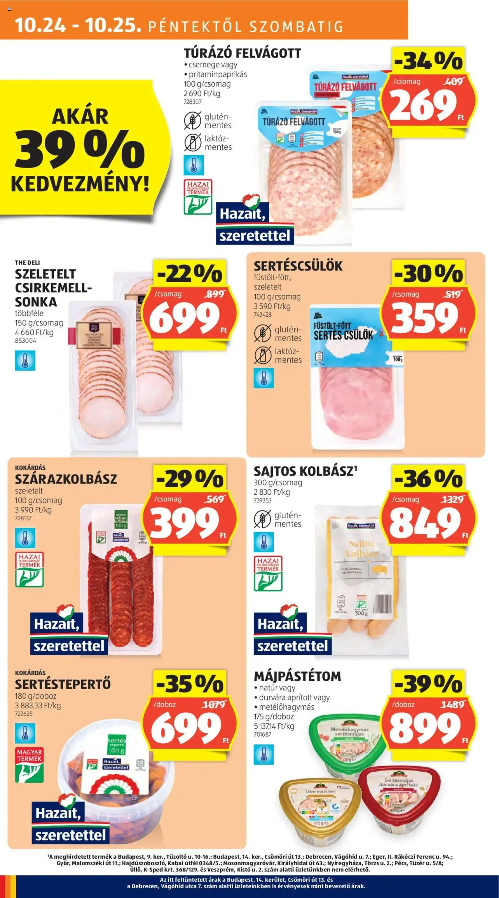 Aldi Akciós újság - 2025.10.24. érvényes szórólap 10 oldal 51 oldalból Aldi Akciós újság - 2025.10.24. érvényes szórólap 10 oldal 51 oldalból