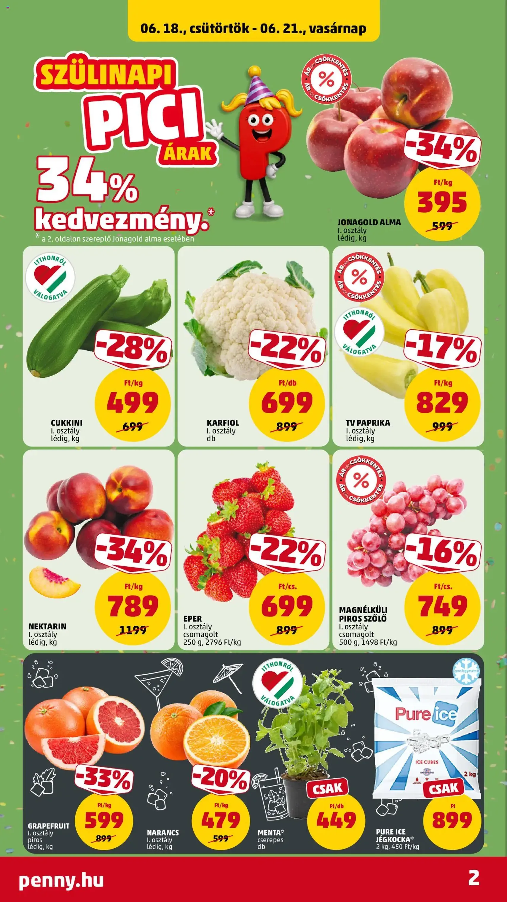 PENNY akciós újság - 2026.06.18. érvényes szórólap 2 oldal 45 oldalból