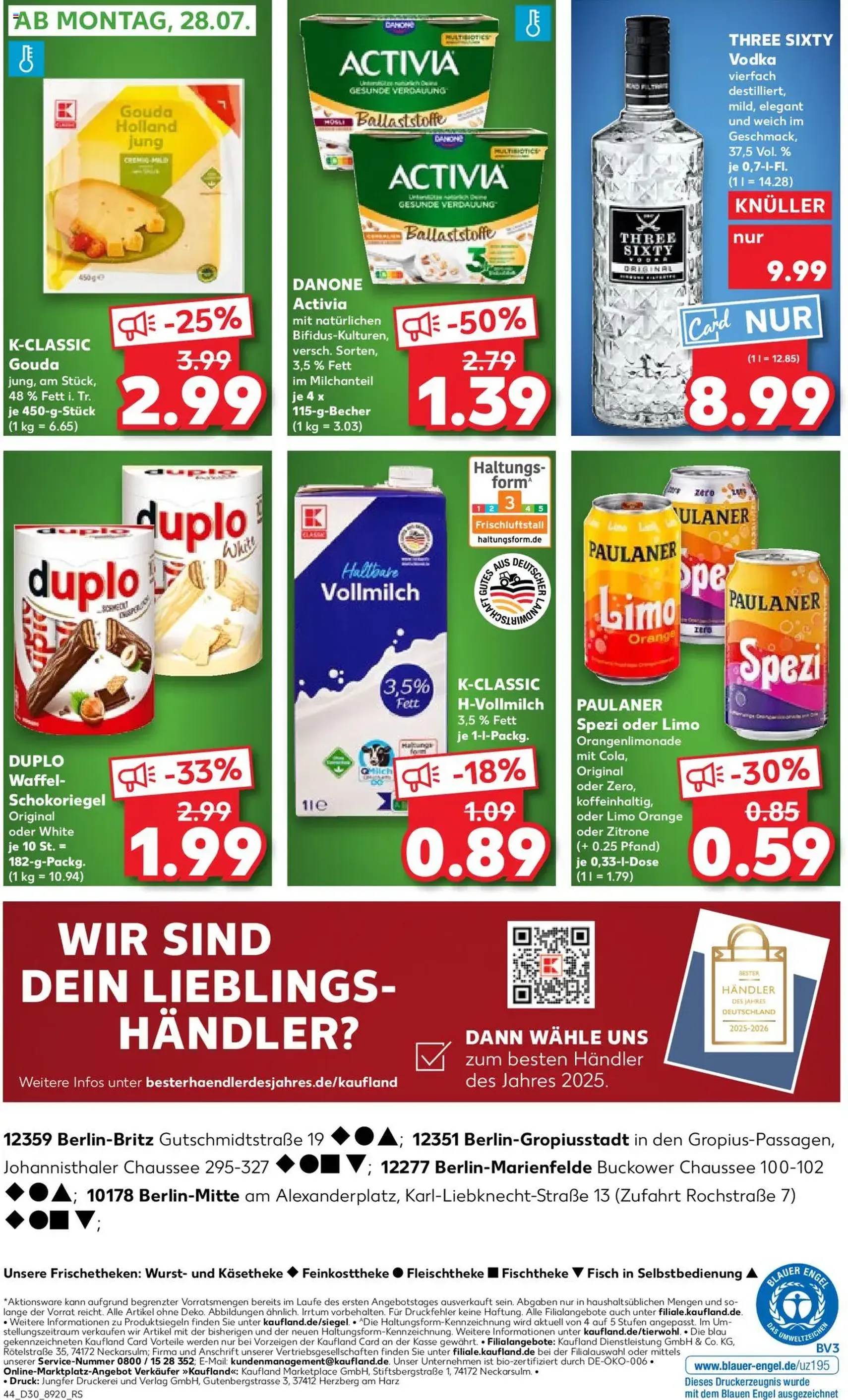 Kaufland Prospekt - Gültiger Prospekt ab 24.07.2025, Seite 44 von insgesamt 52 Kaufland Prospekt - Gültiger Prospekt ab 24.07.2025, Seite 44 von insgesamt 52