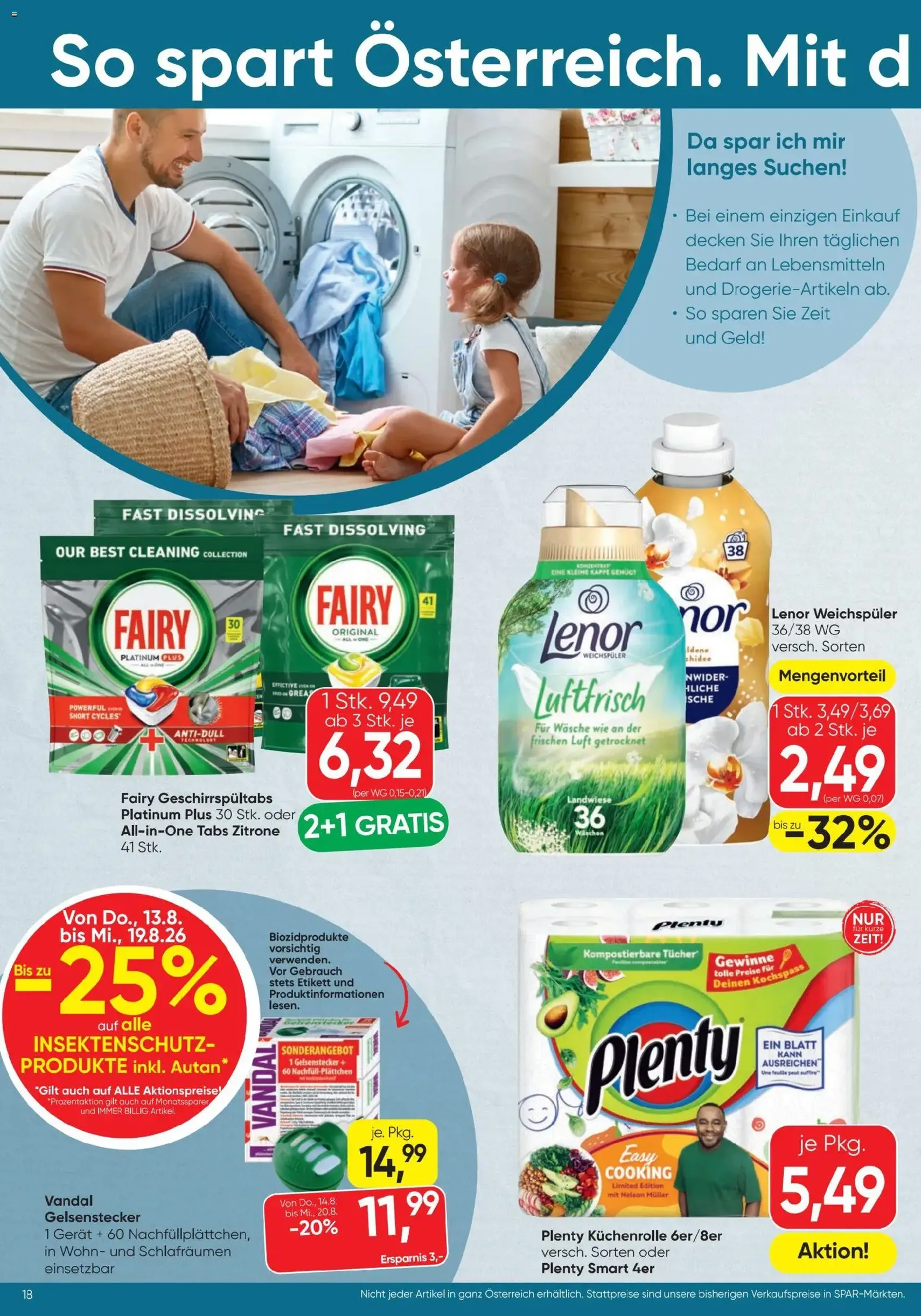 Spar - Flugblatt - Gültiger Prospekt ab 13.08.2026, Seite 18 von insgesamt 20