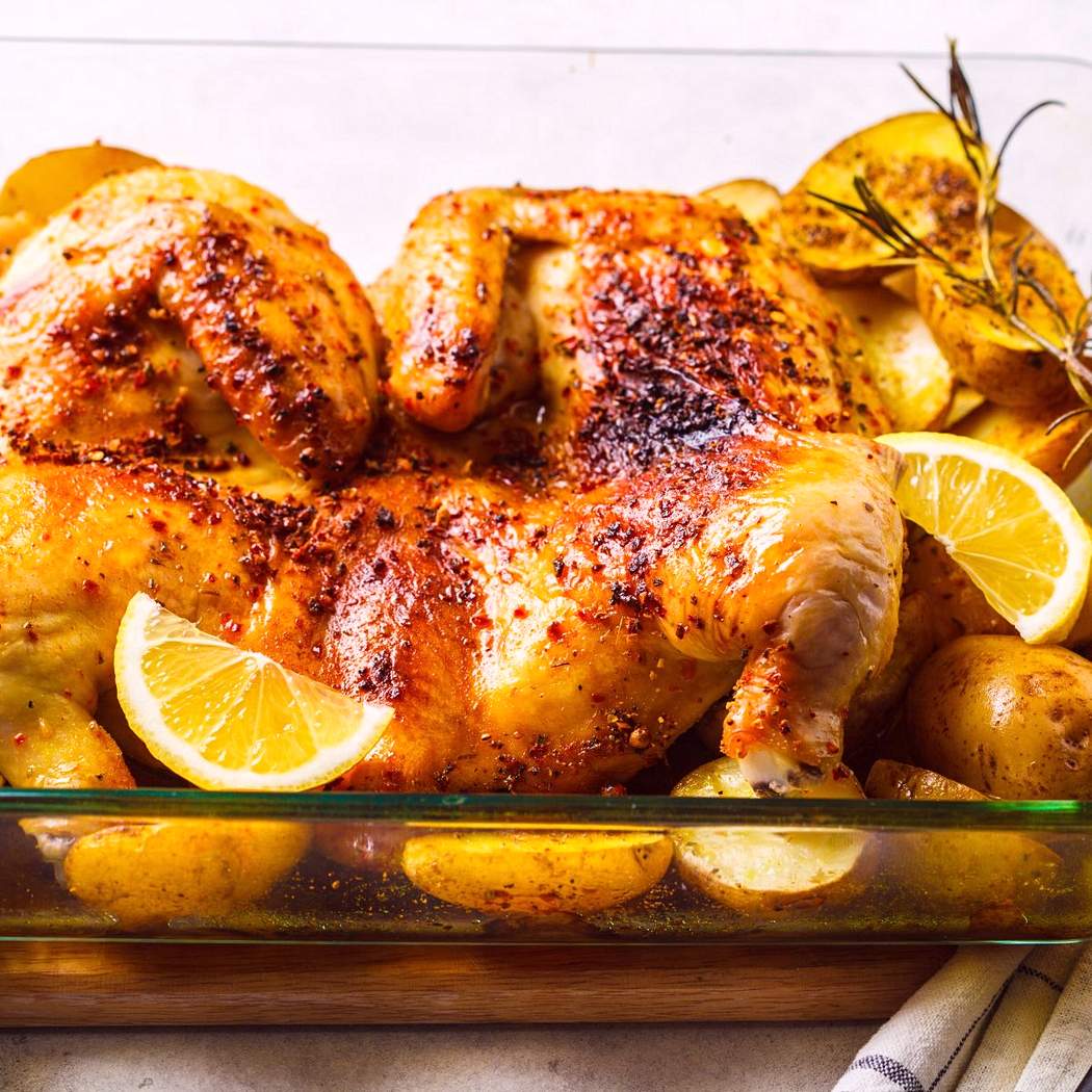 Pollo arrosto al burro