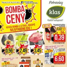 Klas leták - náhľad letáku platný od 21.07.2025